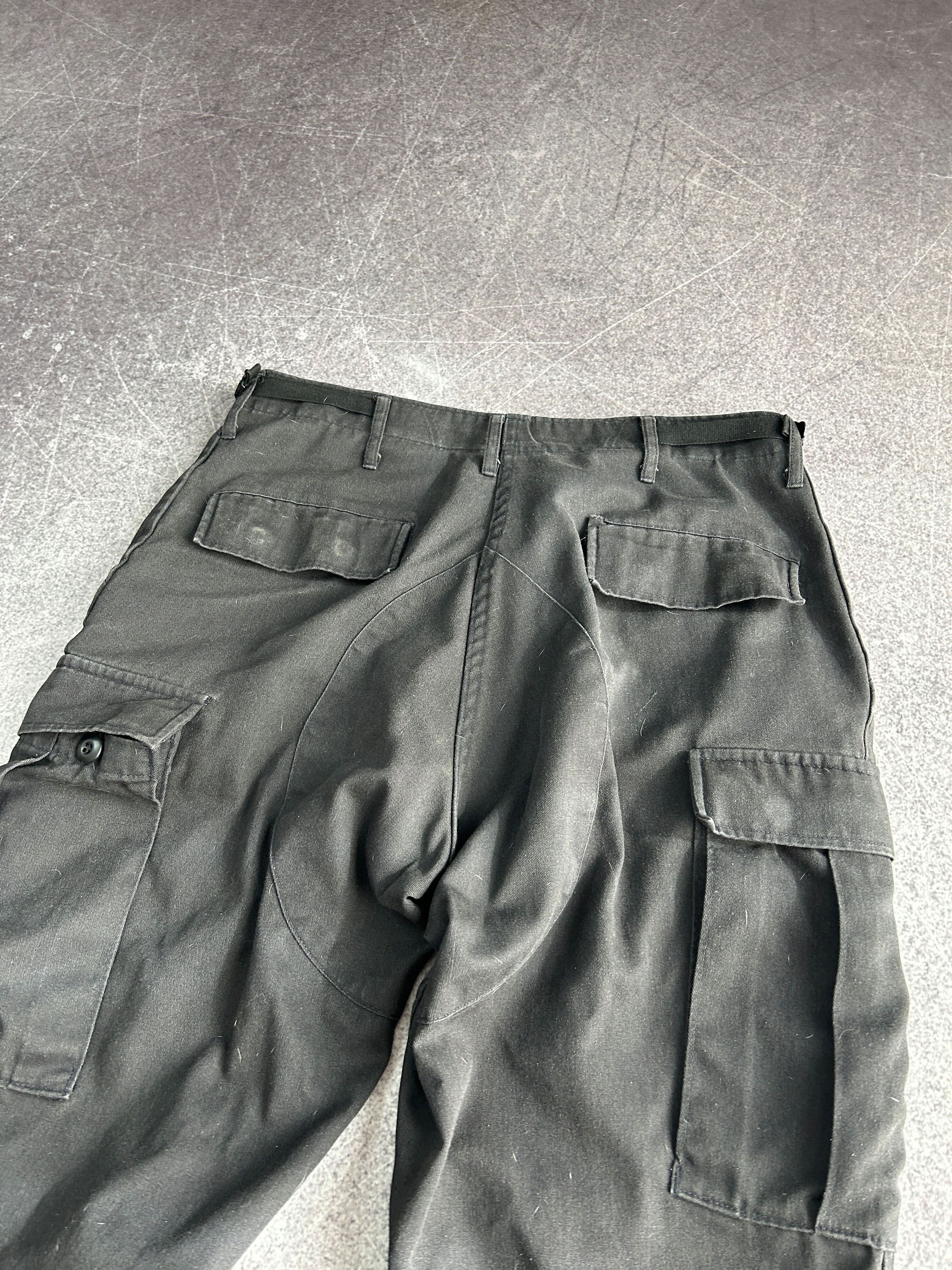 Vintage VTG Balenciaga Rick Owens Style Black Cargo Jeans 90s Y2K Size US 32 / EU 48 - 6 Thumbnail