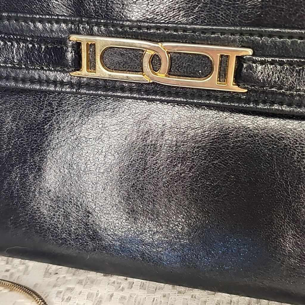 The Unbranded Brand MaryAnn Rosenfeld Black Gold chain Strap Shoulder Crossbody Size ONE SIZE - 2 Thumbnail