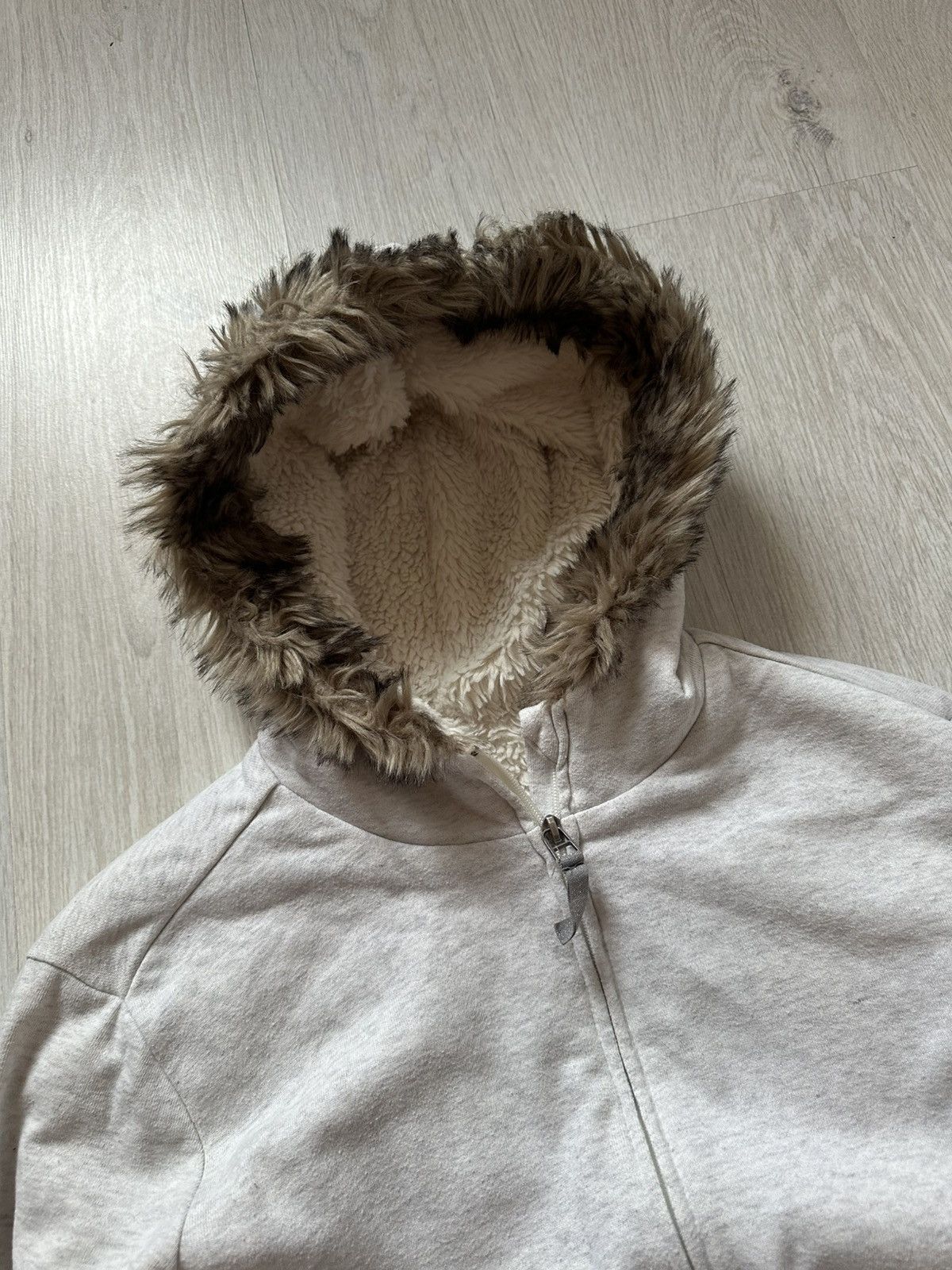 Japanese Brand Faux fur hoodie styled Ifsixwasnine lgb Size US M / EU 48-50 / 2 - 2 Thumbnail