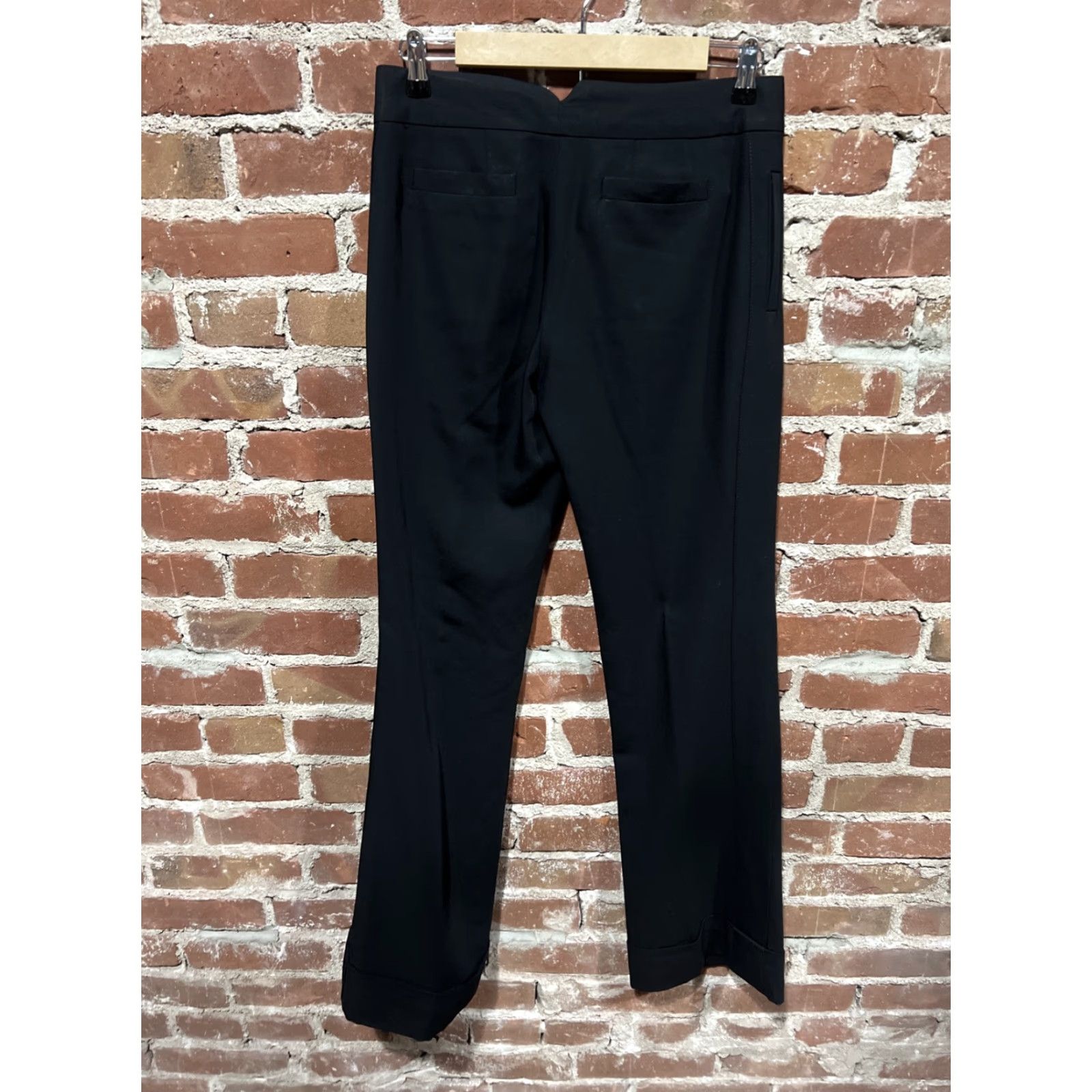 Marc Jacobs Marc Jacobs Pants Women 4 Black Wool Lined Wide-Leg Dress Pants Adult Size 4 Womens Size 27" / US 4 / IT 40 - 3 Thumbnail