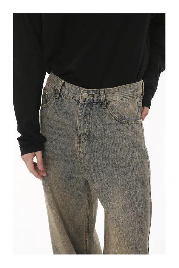 Japanese Brand VIBE Distressed vintage loose wide-leg denim trousers Size US 32 / EU 48 - 5 Thumbnail