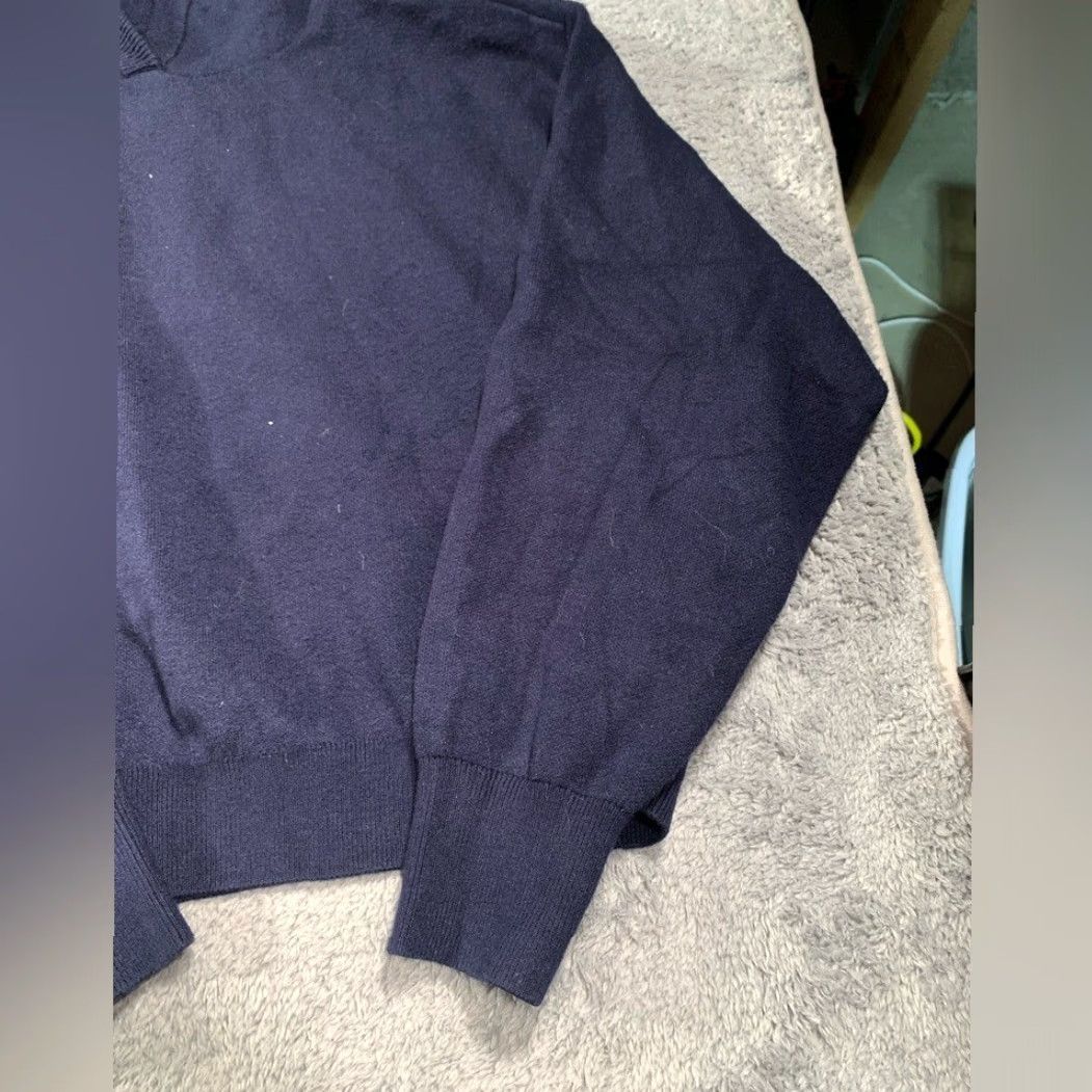 Vintage Maeve Navy Blue Hooded Sweater Womens S Pullover Knit Anthropologie Blue Hooded Pullover Knit Navy Blue Maeve Women Size S / US 4 / IT 40 - 3 Thumbnail