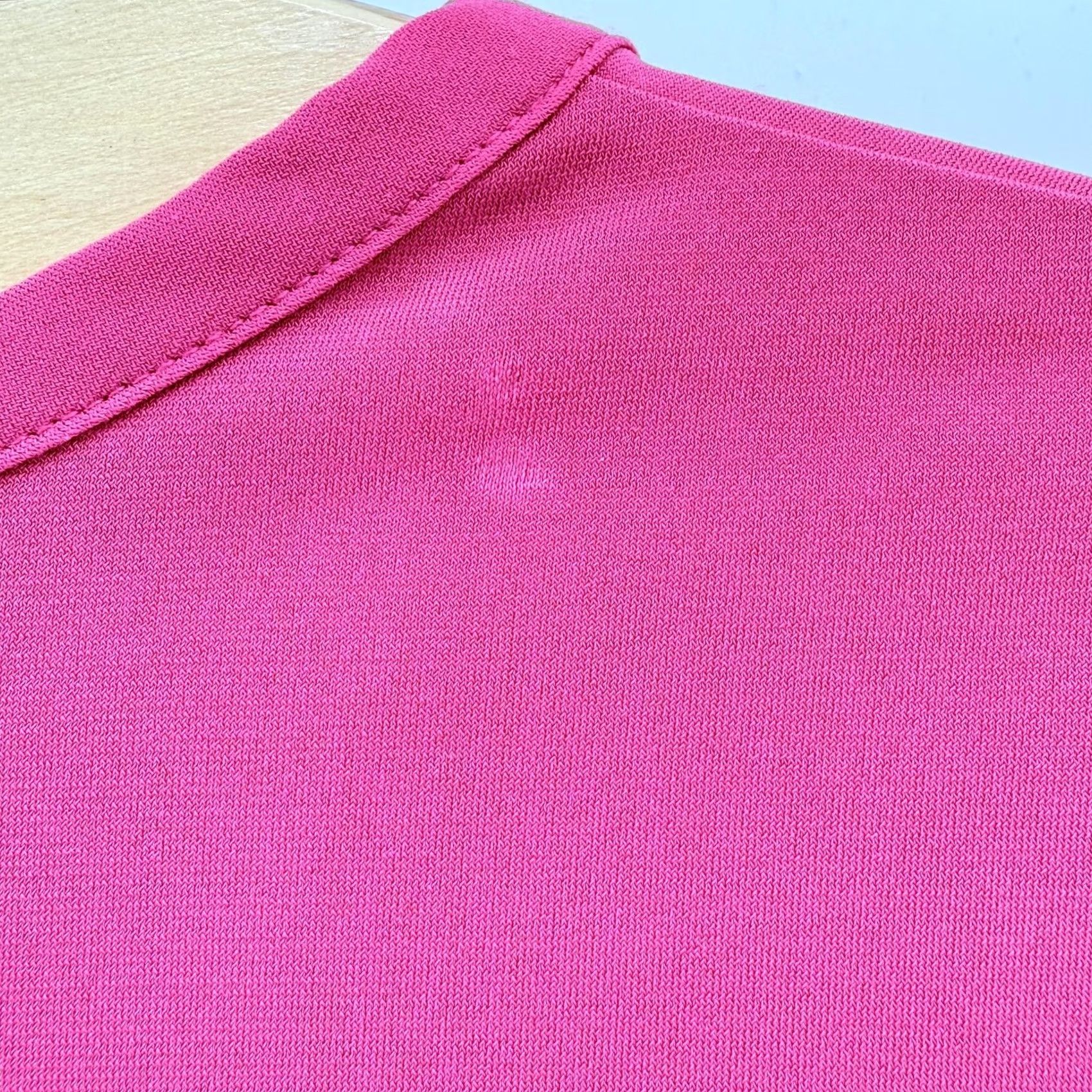 Vintage Susan Graver Shirt Womens Small Pink Stretch Crewneck Lattice Sleeve Top A224317 Size S / US 4 / IT 40 - 8 Thumbnail
