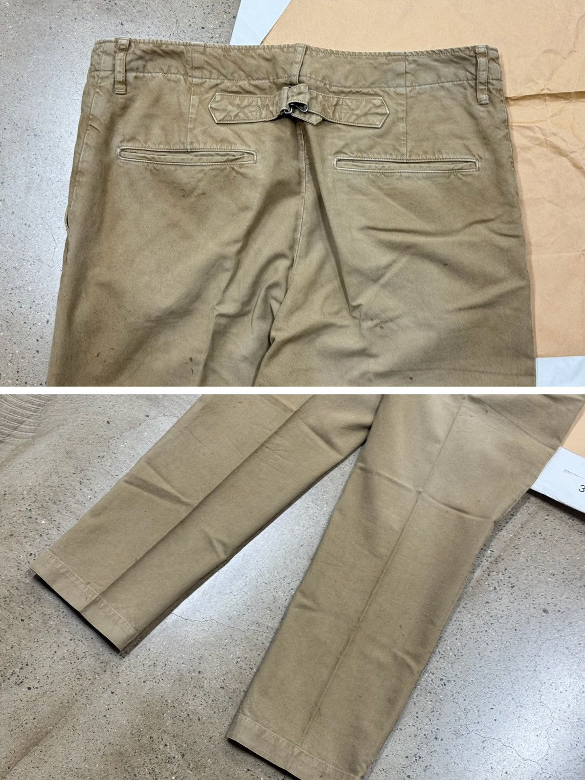 Visvim Visvim 22ss CHINO PANTS HW TAPER DMGD Beige Size US 34 / EU 50 - 6 Thumbnail