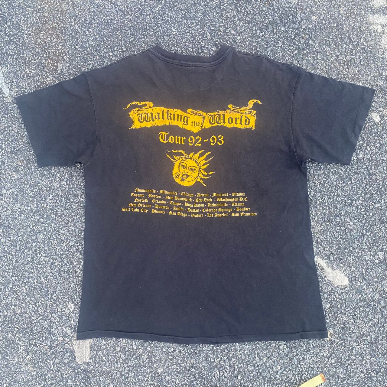 Band Tees Vintage 90s Concrete Blonde Walking Tour Europe 92 93 Tshirt Size US L / EU 52-54 / 3 - 3 Thumbnail