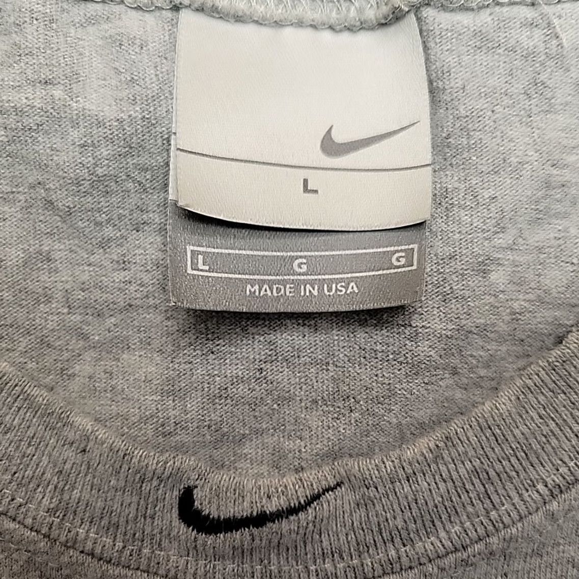 Nike Vintage Nike Shirt Mens L Gray Basketball Tank Top Center Swoosh 90s Made In USA Size US L / EU 52-54 / 3 - 4 Thumbnail