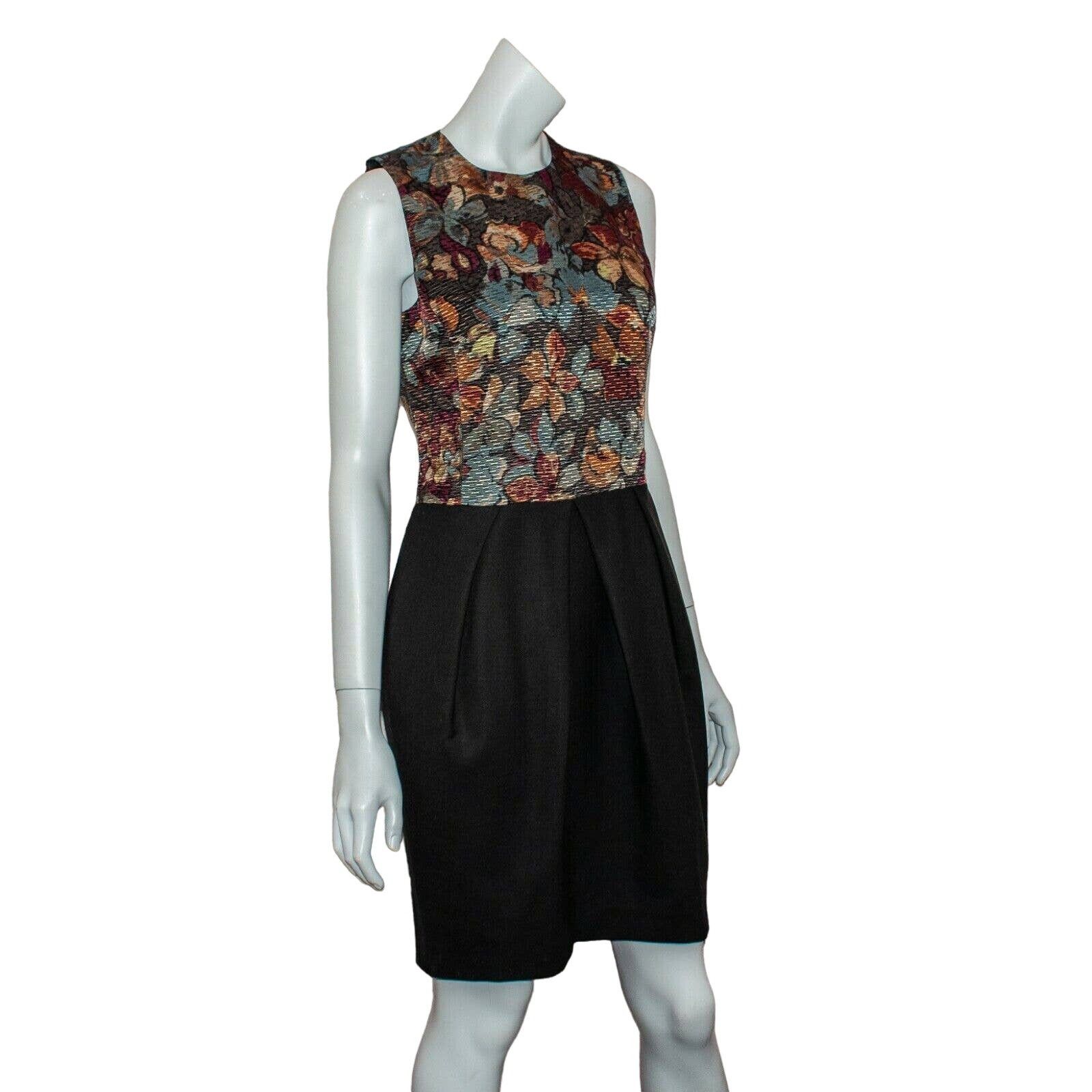 Etro ETRO Bubble Pleated Dress Textured Floral Wool Silk Size M / US 6-8 / IT 42-44 - 4 Thumbnail