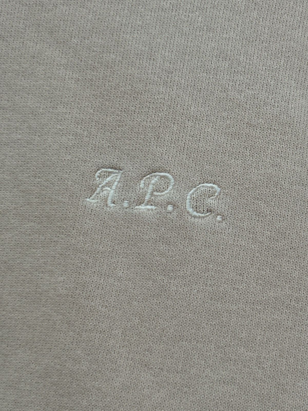 A.P.C. A.P.C. Light Pink Script Logo Crewneck Sweatshirt Size US L / EU 52-54 / 3 - 3 Thumbnail