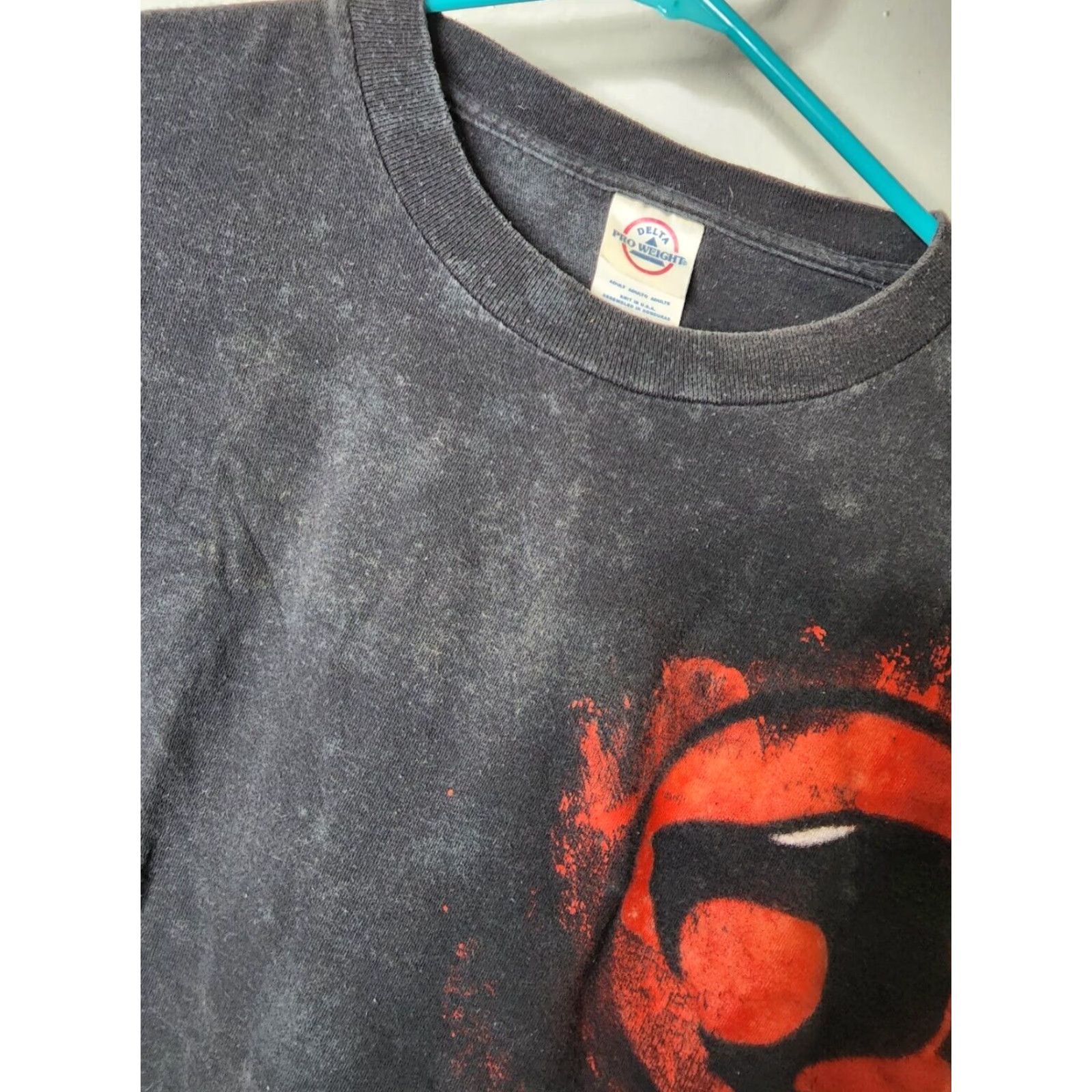 Delta VINTAGE Thunder Cats Mens XL T Shirt Black Distressed Delta Size US XL / EU 56 / 4 - 4 Thumbnail