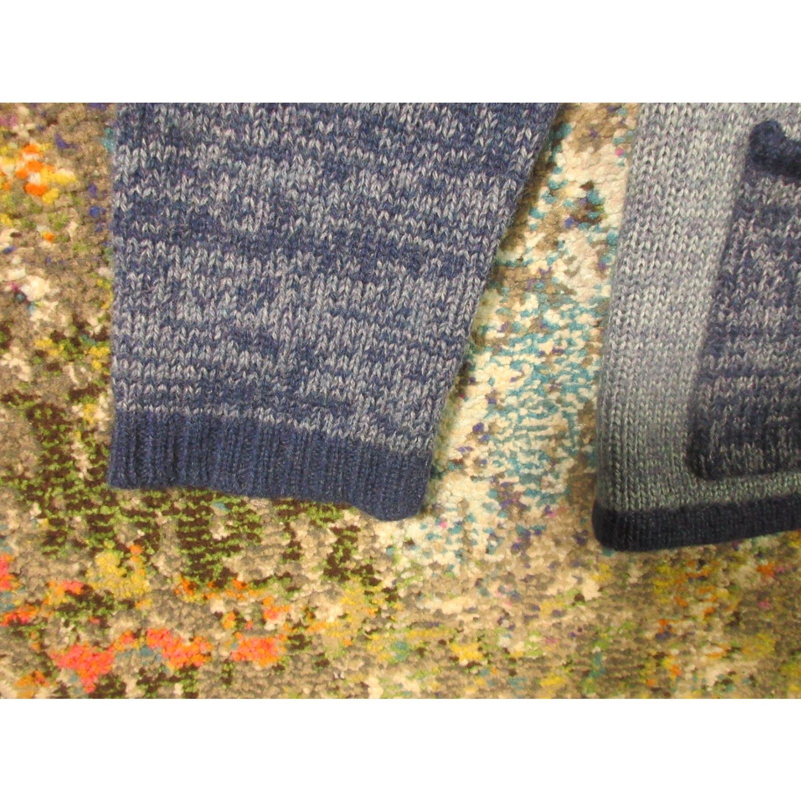 Vintage VINTAGE Carole Little Wool Sweater Women M Blue Full Zip Collared Pockets Aztec Western Size M / US 6-8 / IT 42-44 - 6 Thumbnail