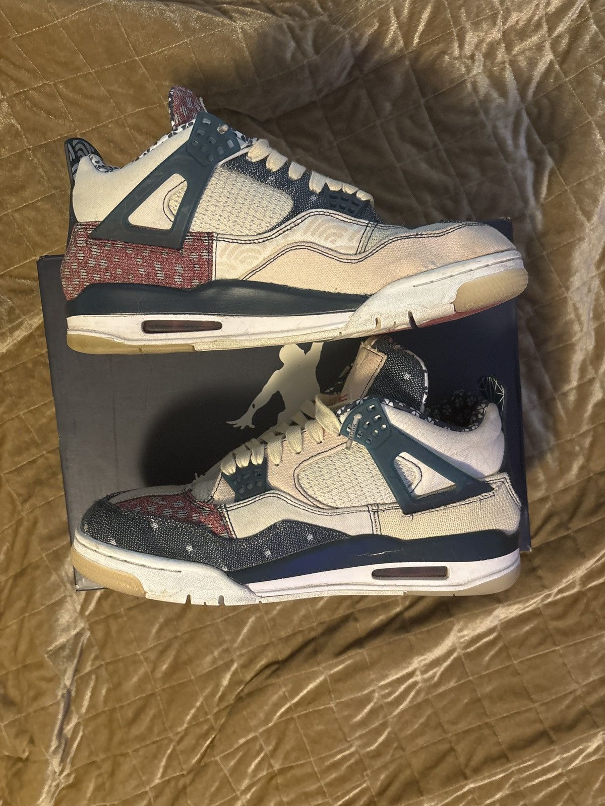 Jordan Brand × Nike Air Jordan 4 Retro SE “Sashiko” Size US 10 / EU 43 - 1 Thumbnail