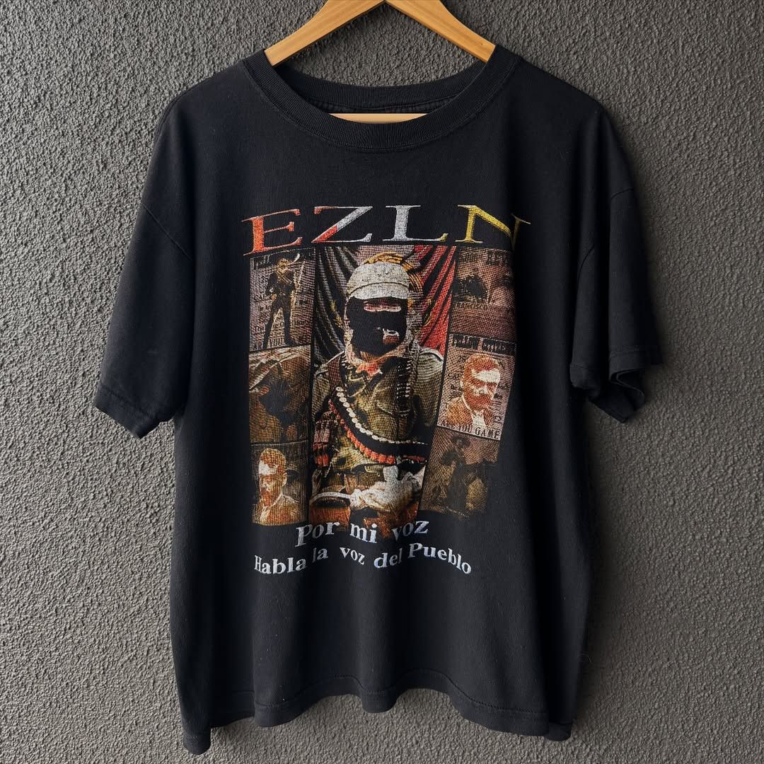 Vintage 90's EZLN / Subcomandante Marcos Vintage T-Shirt Size US M / EU 48-50 / 2 - 1 Thumbnail