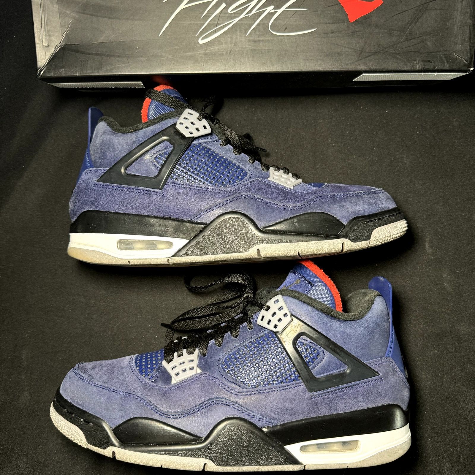 Jordan Brand × Nike Size 9 - Nike Air Jordan 4 Retro Winter Loyal Blue Shoes Size US 9 / EU 42 - 2 Thumbnail