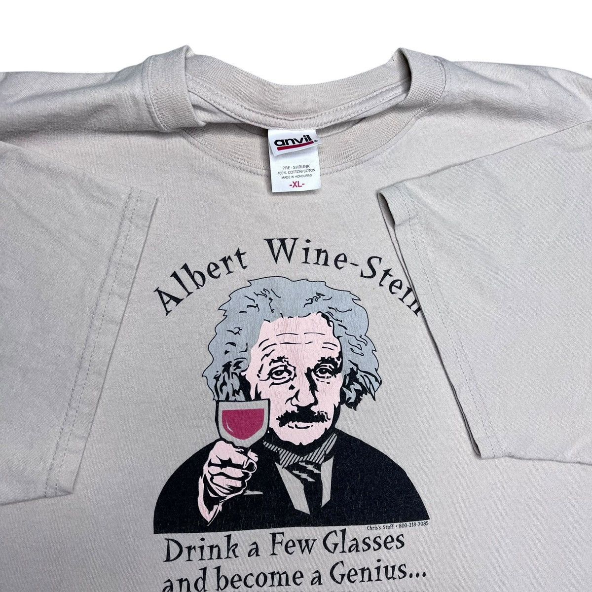 Other Vtg 2000s Albert Einstein Wine Stein Become A Genius T-Shirt Size US XL / EU 56 / 4 - 2 Thumbnail