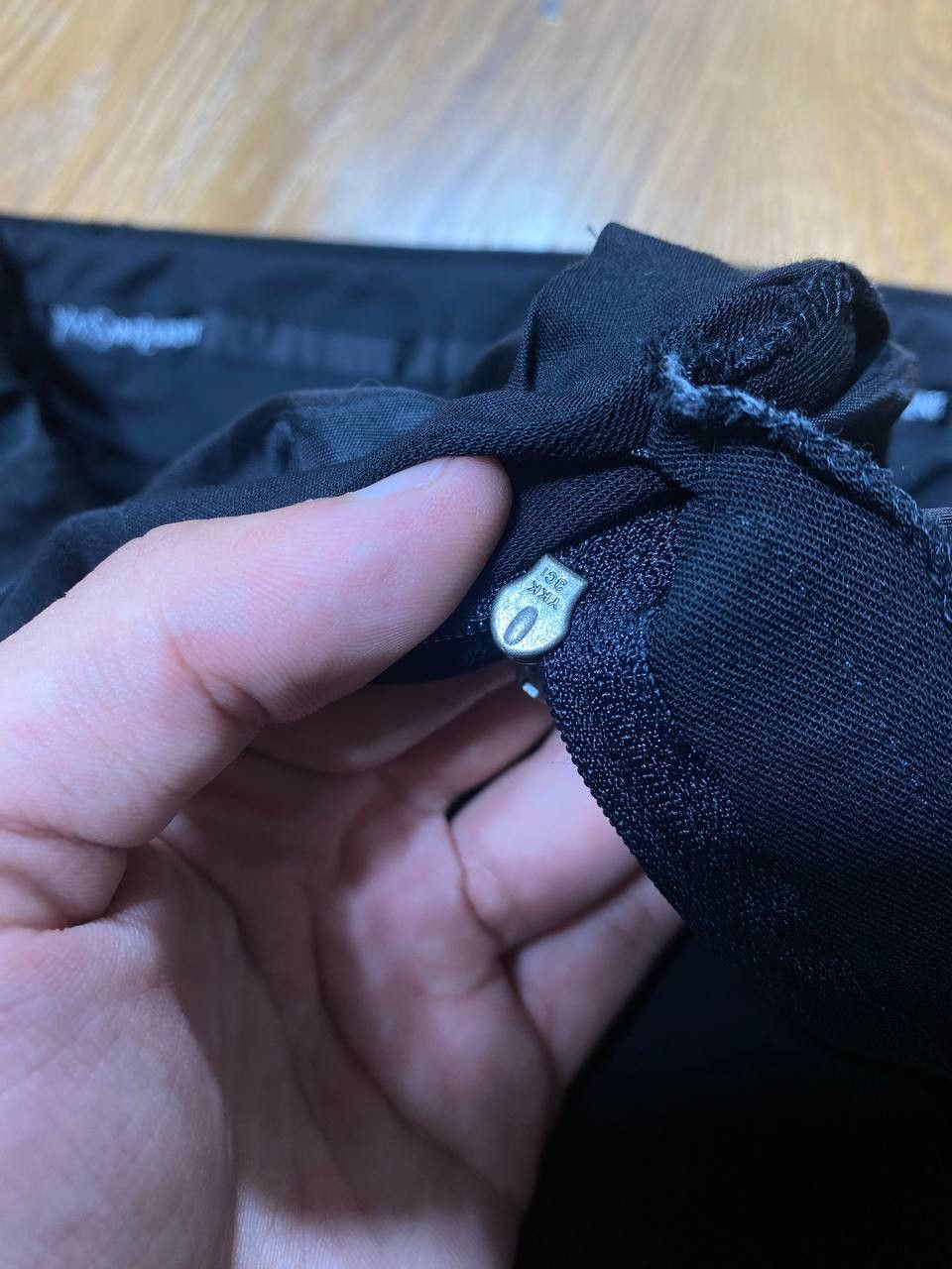 Yves Saint Laurent 90s Yves Saint Laurent vintage navy chino pants YSL big logo Size US 34 / EU 50 - 3 Thumbnail
