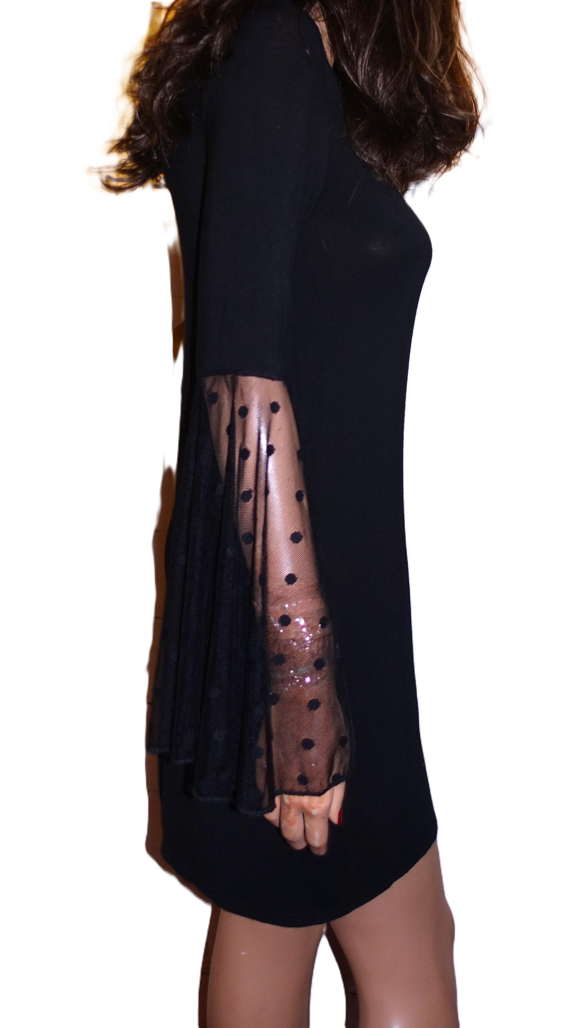 Other AmeLia James Black Lace Polka Dot Dress XS Size XS / US 0-2 / IT 36-38 - 8 Thumbnail