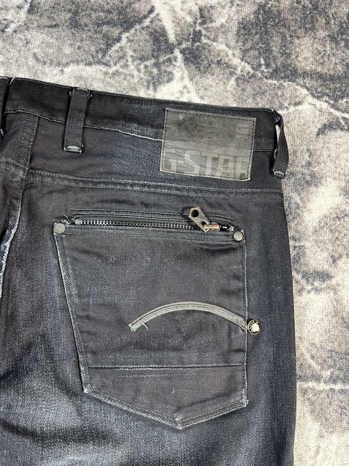 G-Star G-Star Raw Attacc Low Straight Dark Blue Jeans Size US 37 - 15 Thumbnail