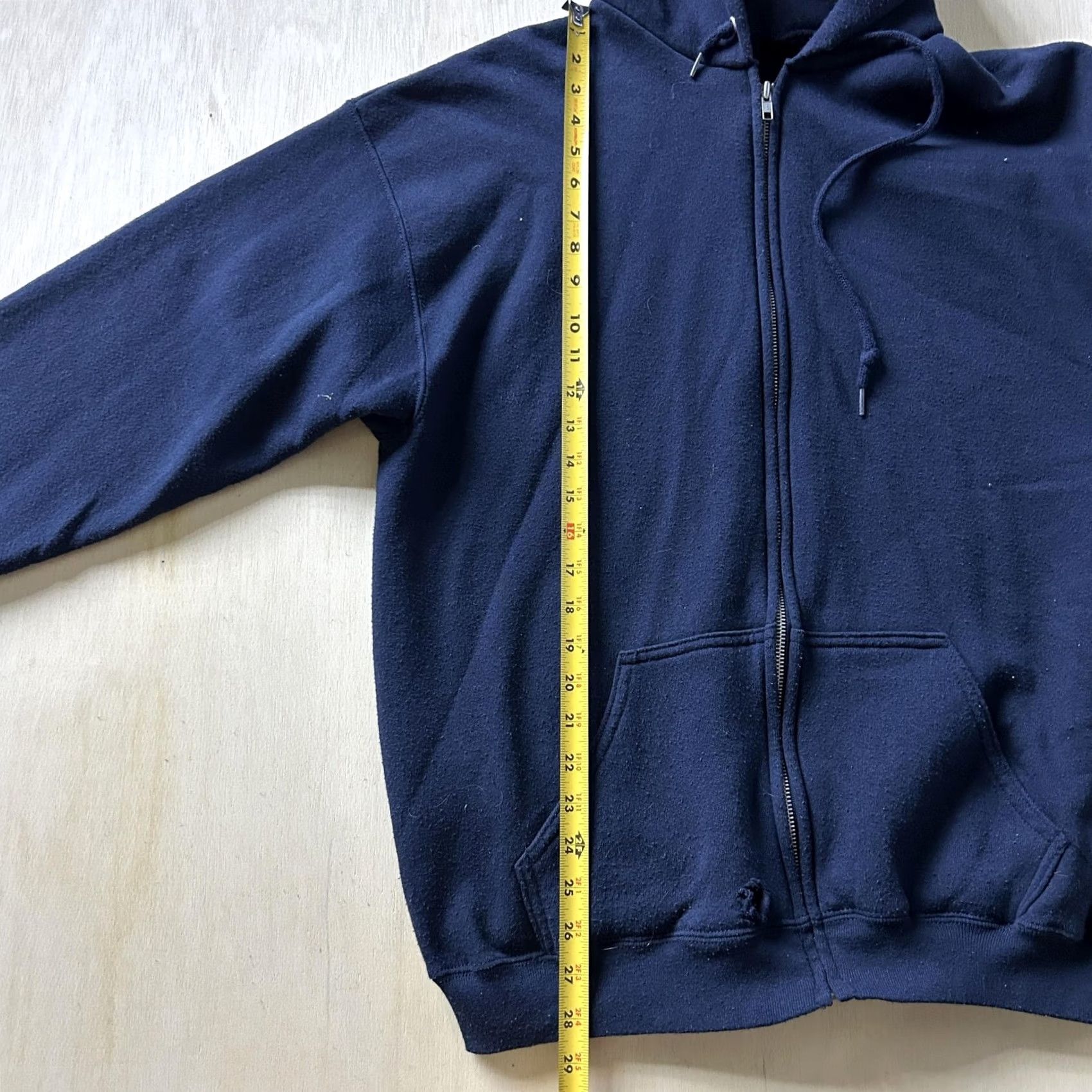 Vintage VINTAGE Ultra Fleece Hoodie Mens XL Blue Full Zip Fleece Sweatshirt Heavyweight Size US XL / EU 56 / 4 - 4 Thumbnail