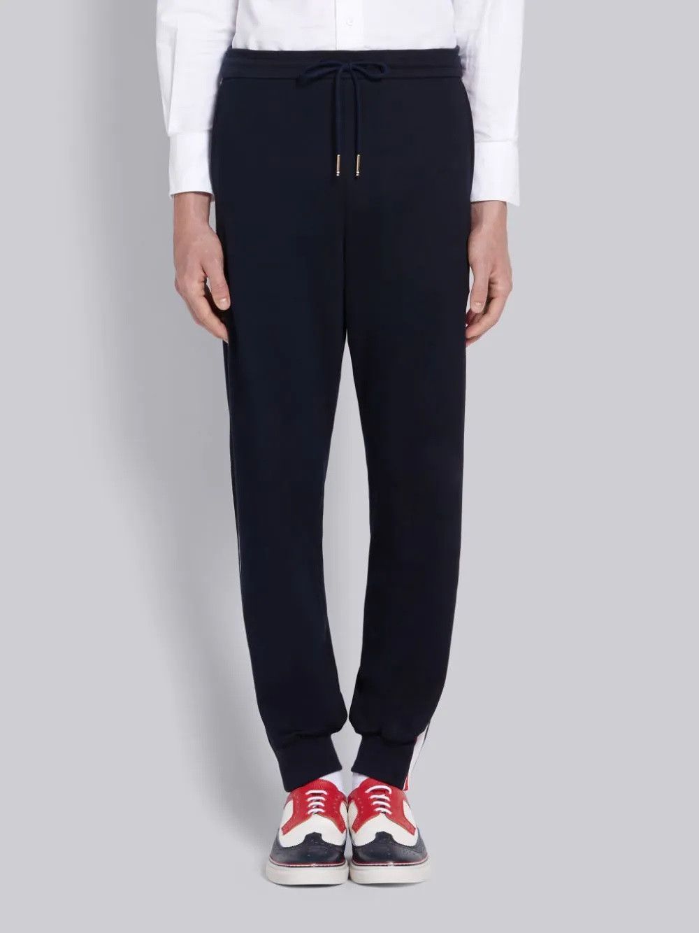 Thom Browne Thom Browne Interlocking RWB Stripe Track Pants Size 3 L Size US 36 / EU 52 - 6 Thumbnail