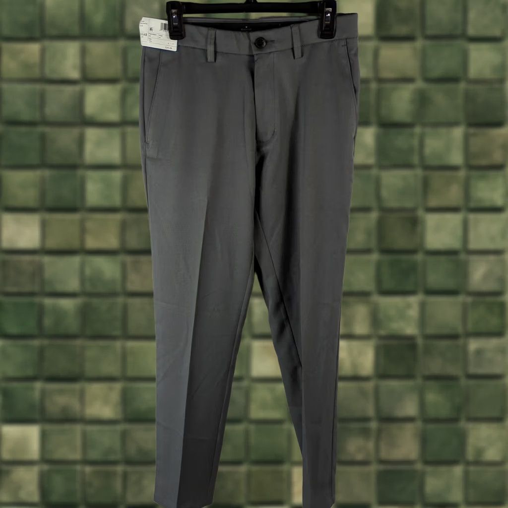 Haggar Haggar Men's Gray Performance Dress Pants slim fit 32X32 4 way stretch Size US 32 / EU 48 - 1 Thumbnail
