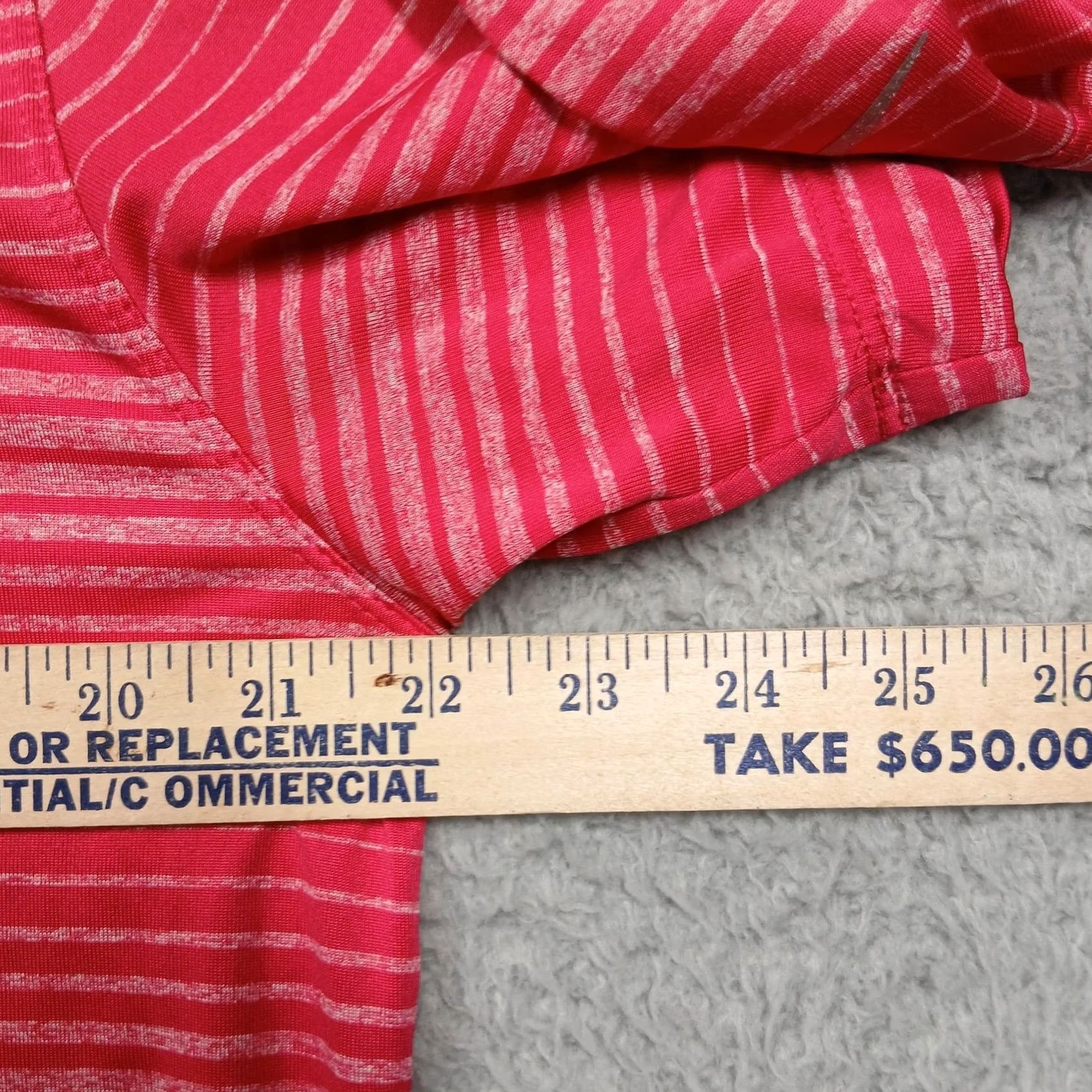 Nike Nike Golf Polo Shirt Mens L Red Striped Dri-FIT Short Sleeve Polo Size US L / EU 52-54 / 3 - 6 Thumbnail