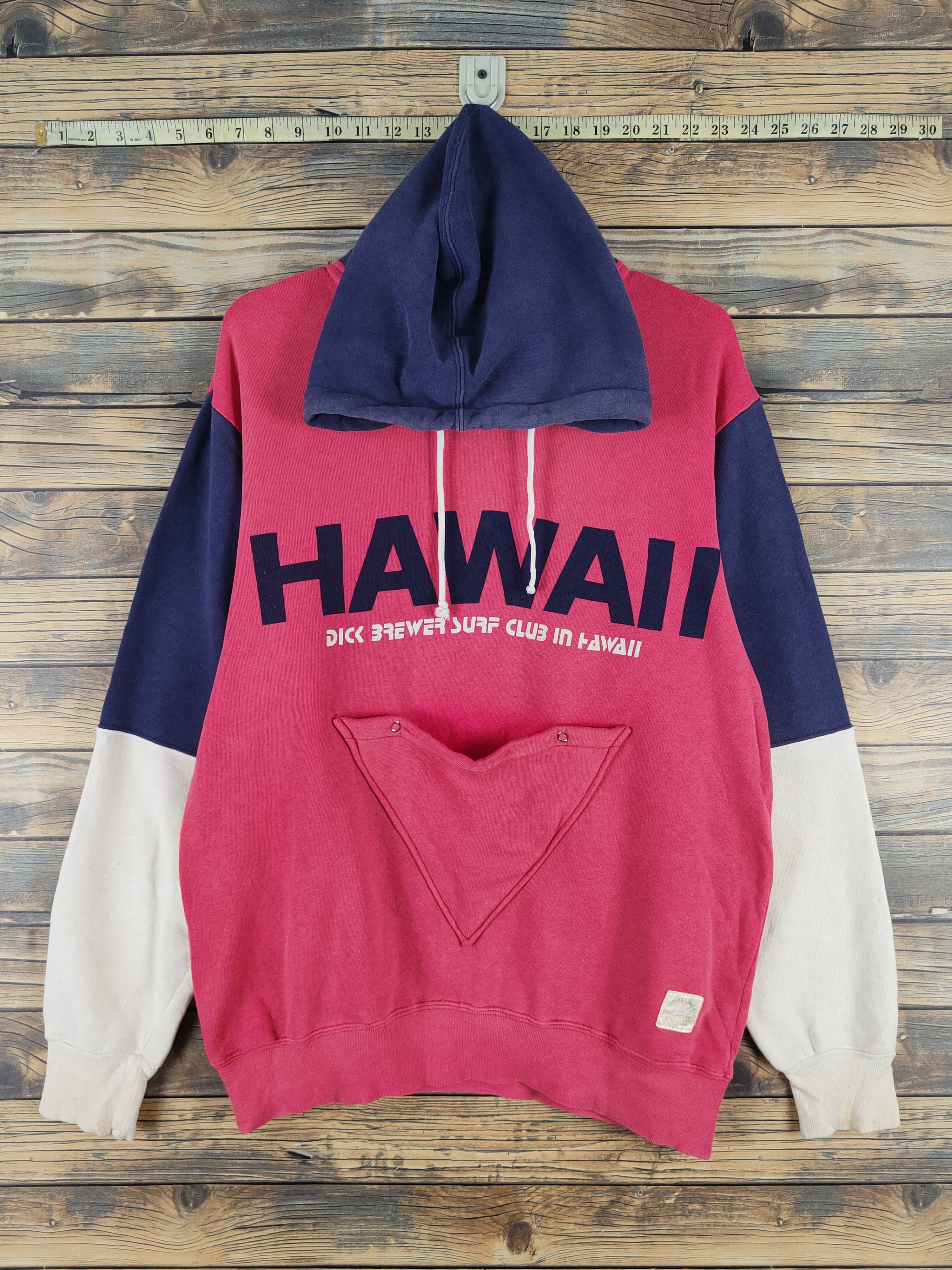 Dick Brewer Softboards Red Faded Hoodie Sweatshirts #W1462