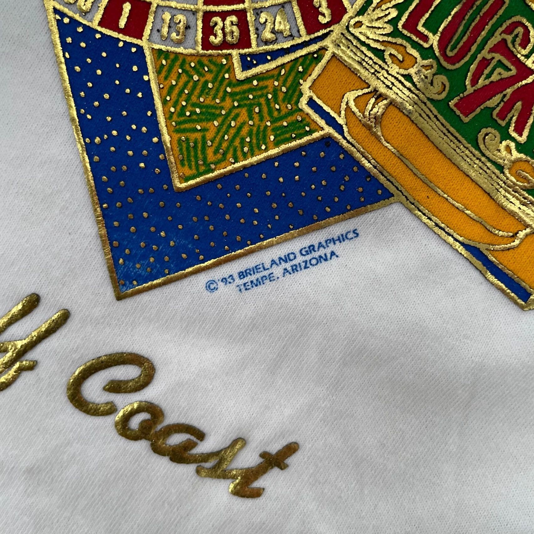 Vintage VINTAGE Mississippi Casino Golf Coast T-Shirt Adult 2XL White Graphic Men 90s Sports USA Size US XXL / EU 58 / 5 - 6 Thumbnail