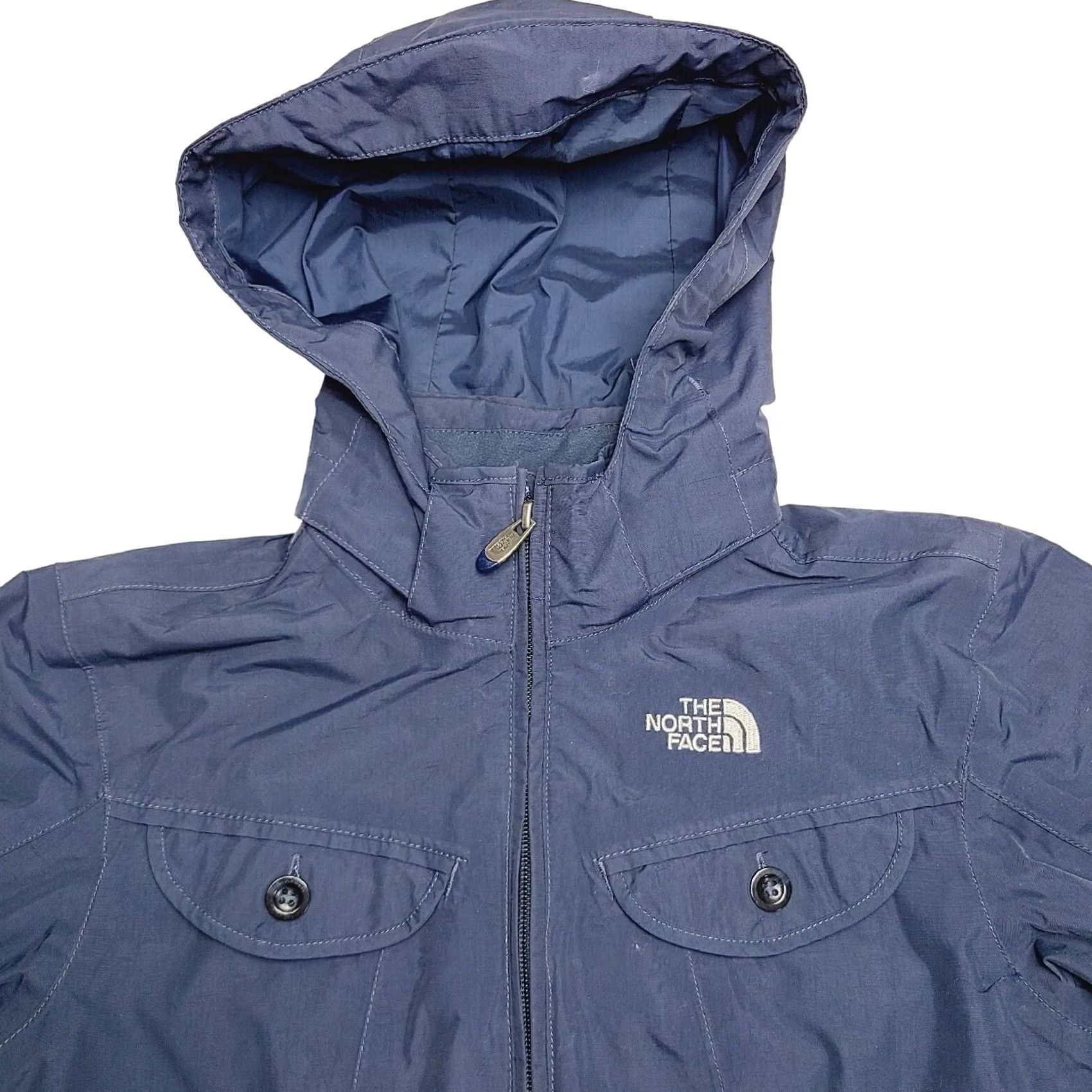 The North Face The North Face Jacket Women’s Size Small Blue Hyvent Jacket Hood Detachable Waterproof Lightweight Pockets Full Zip Regular Fit Mid-Length Coat Size S / US 4 / IT 40 - 6 Thumbnail