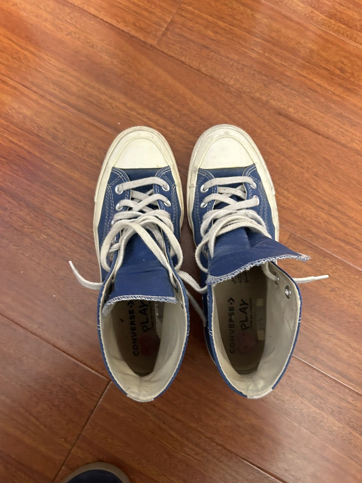 Comme des Garcons × Converse Blue CDG chuck converse Size US 7 / EU 40 - 3 Thumbnail