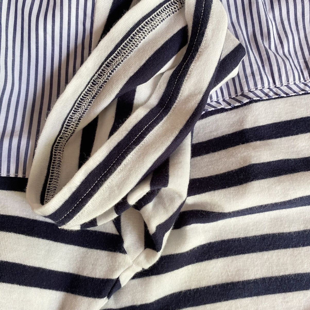 Frapbois FRAPBOIS Striped Mix Band Collar Shirt Size XL / US 12-14 / IT 48-50 - 14 Thumbnail
