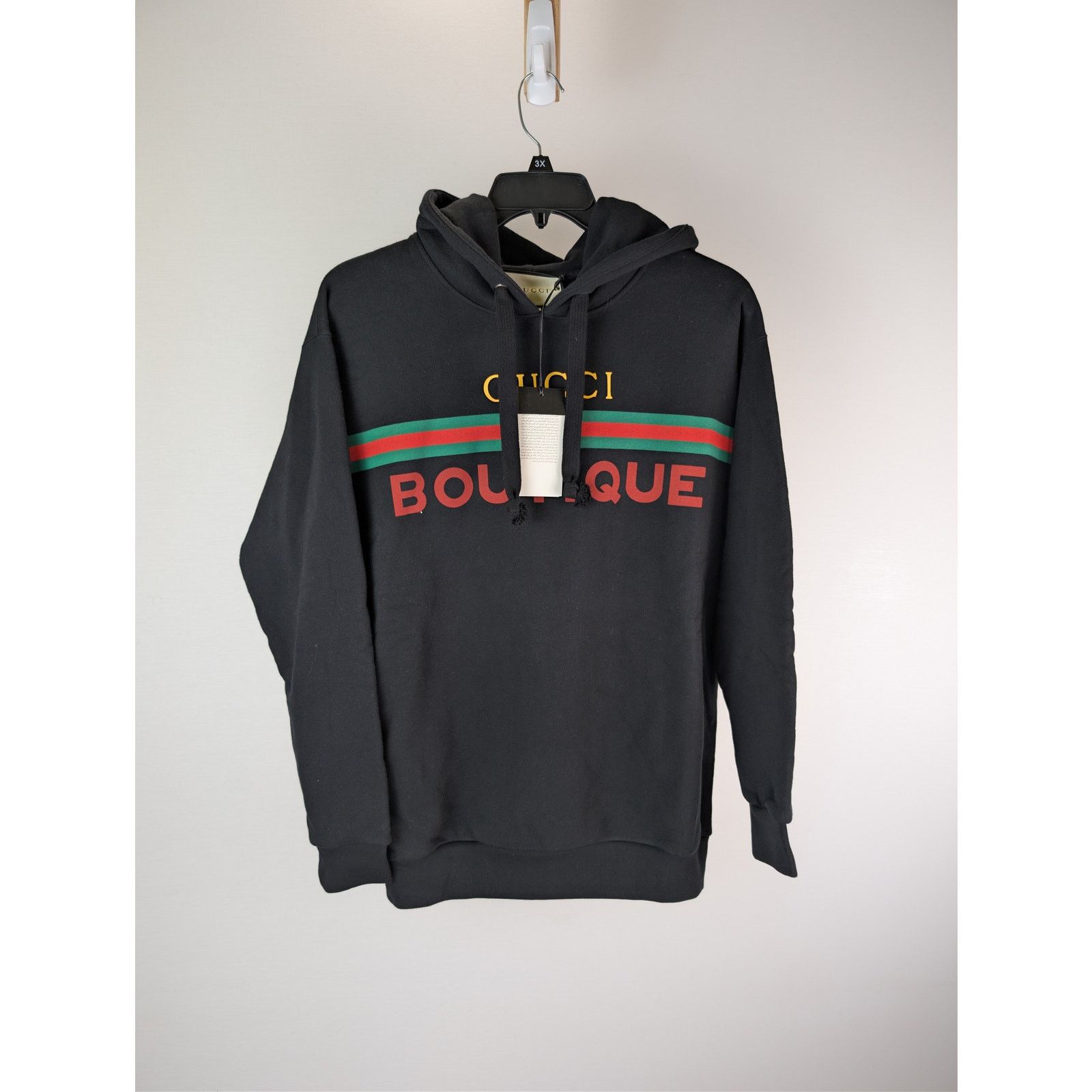 Gucci o1rshd1 Boutique Print Sweatshirt Hoodie in Black Size US M / EU 48-50 / 2 - 1 Thumbnail