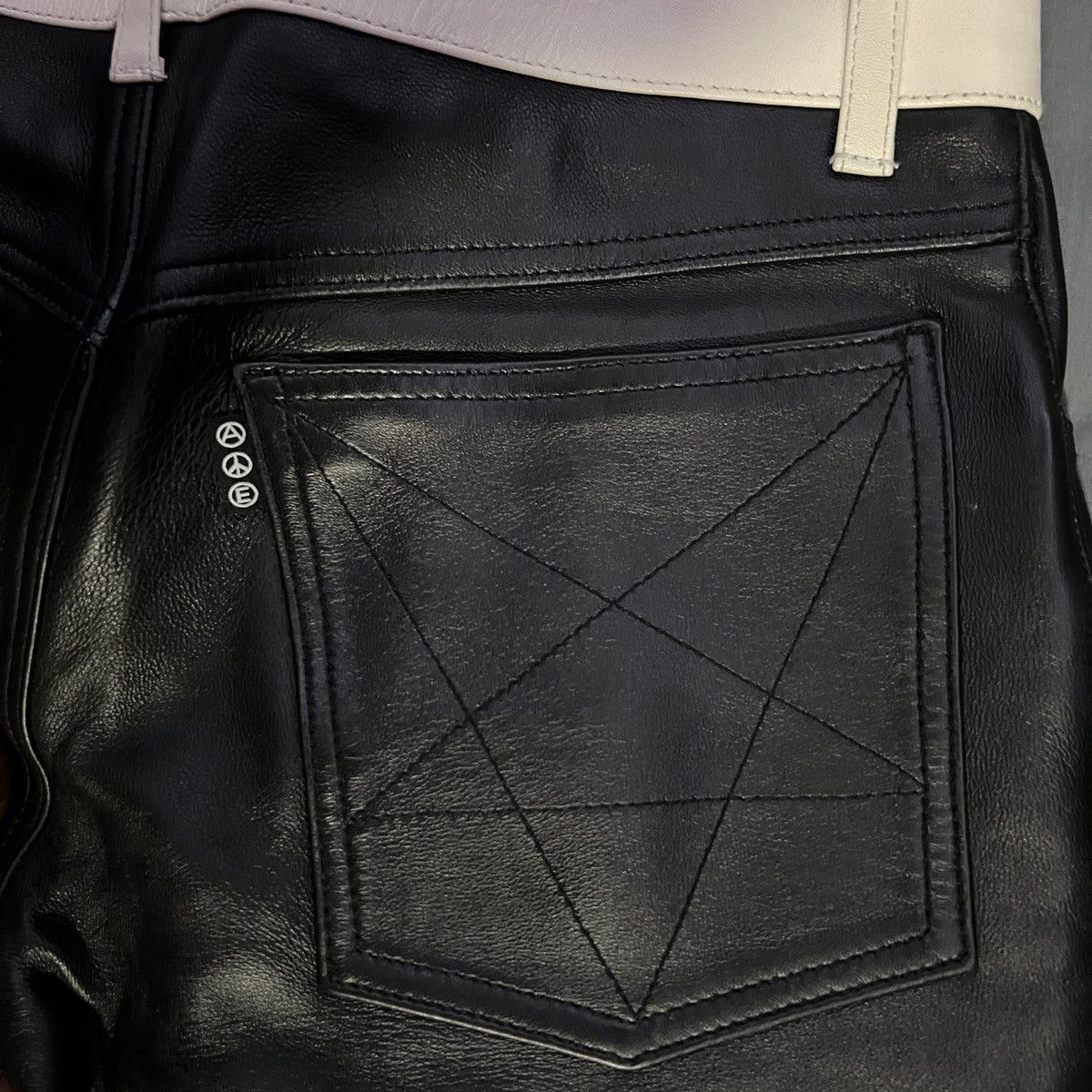 Midnight Studios Midnight Studios Leather Biker Pants Size US 29 - 7 Thumbnail