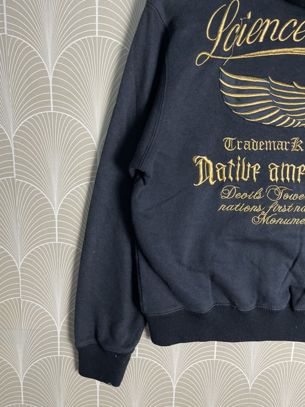 Native × Seditionaries × Vintage 2000s JAPANESE LUCIENCE KILLER SKULL HOODIE EMBROIDERED Size US M / EU 48-50 / 2 - 3 Thumbnail