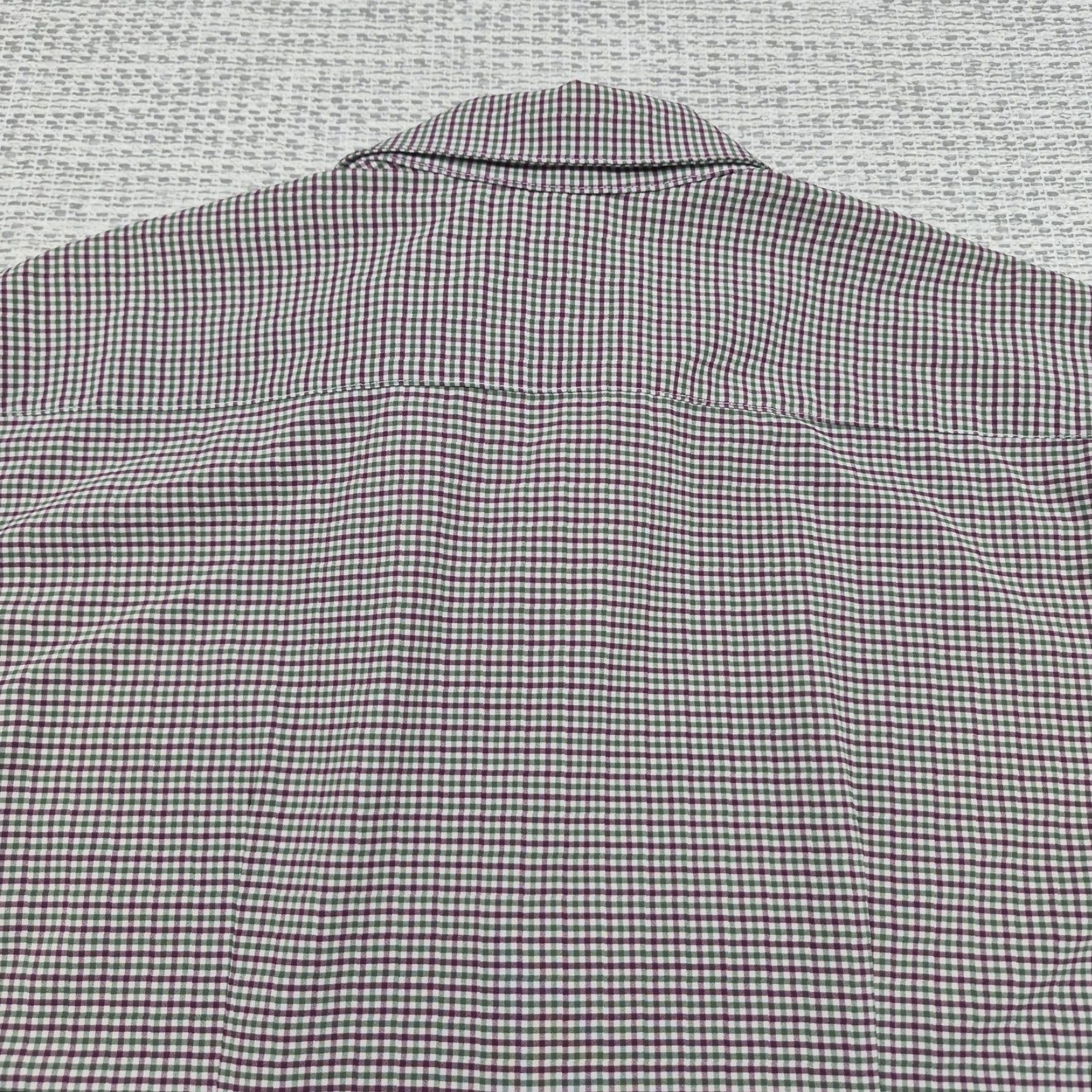 Mizzen+Main Mizzen+Main Button Up Shirt Mens XL Gingham Trim Fit Stretch Dress USA Made Size 46R - 7 Thumbnail