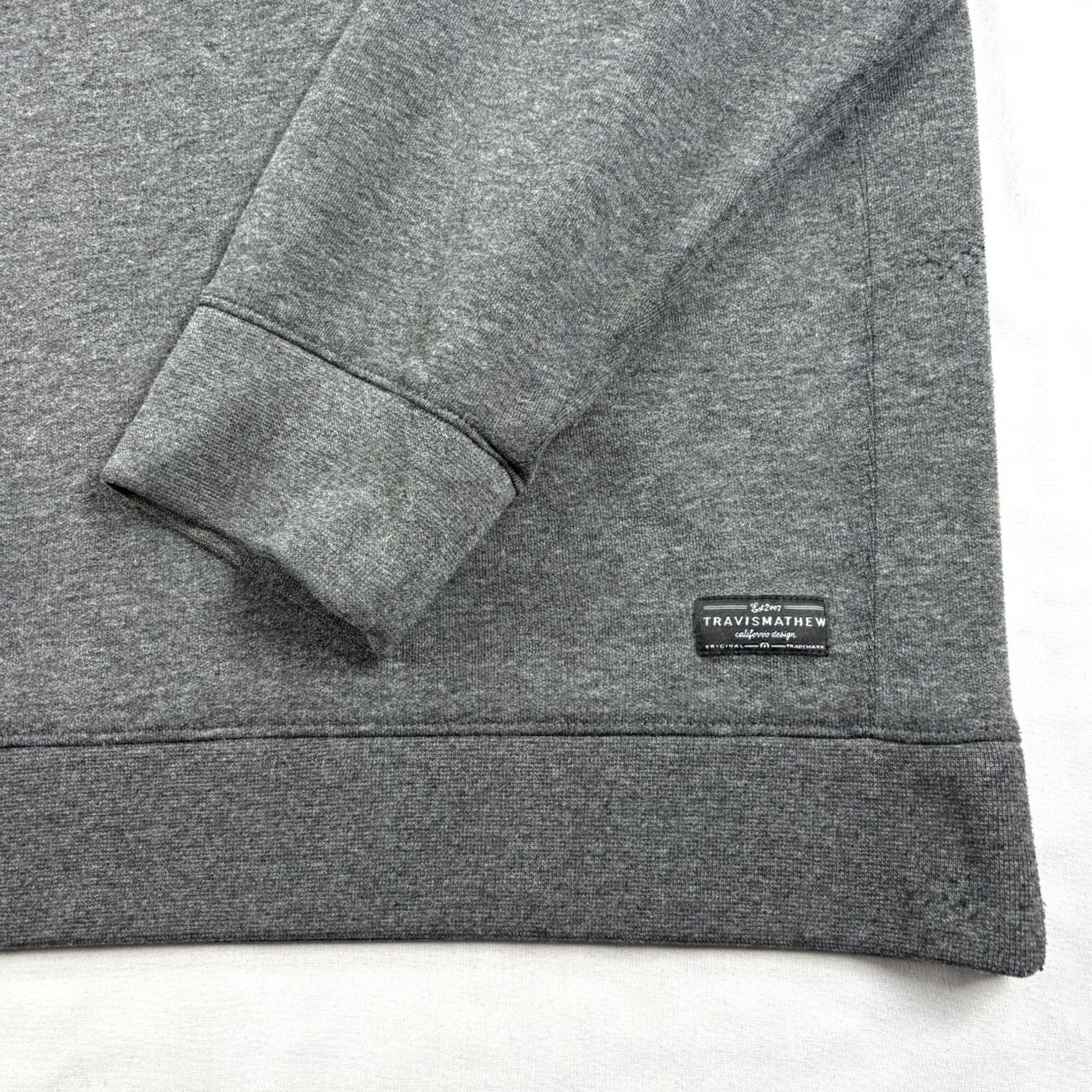 TravisMathew Travis Mathew Shirt Mens 2XL Gray 1/4 Zip Golf Pullover Stretch Casual Size US XXL / EU 58 / 5 - 2 Thumbnail