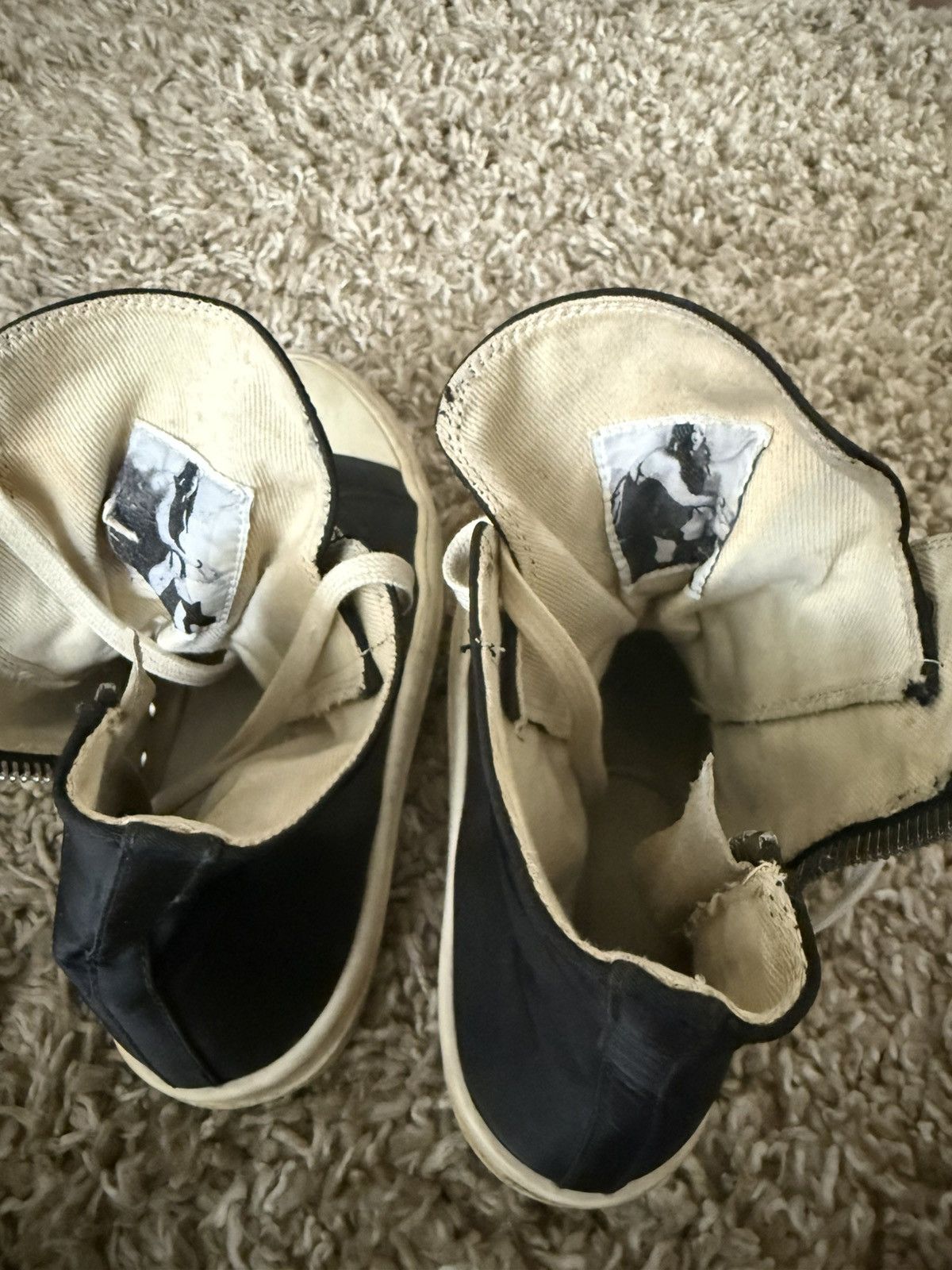Rick Owens RICK OWENS - DRKSHDW - Waxed Canvas Ramones Size US 9 / EU 42 - 4 Thumbnail