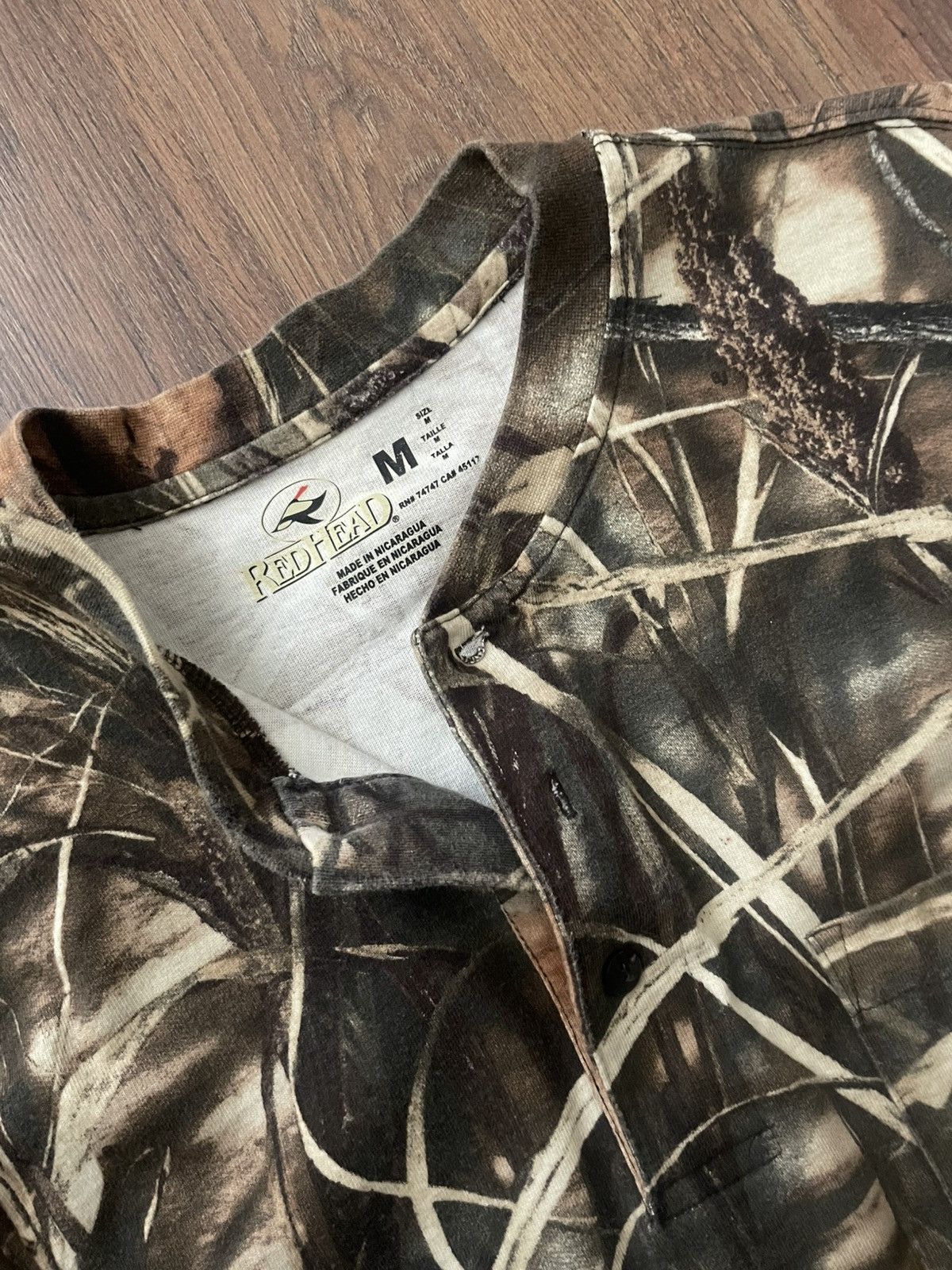 Redhead × Vintage 90s RedHead Camo Long Sleeve Tee Size US M / EU 48-50 / 2 - 3 Thumbnail