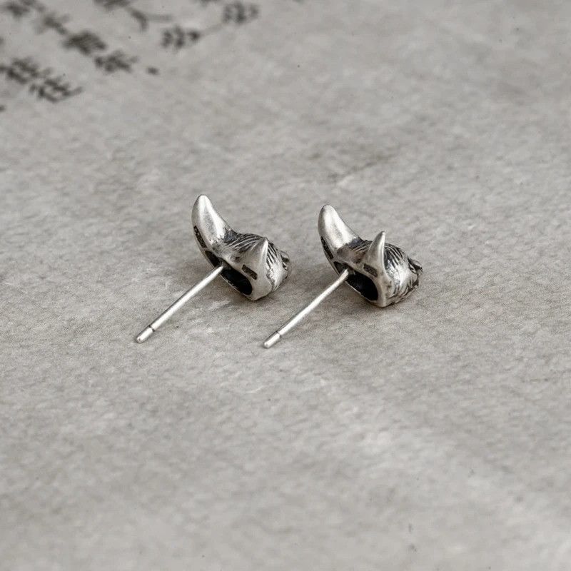 Jewelry Sphynx Cat Stud Earrings 925 Sterling Ear Studs Charm Size ONE SIZE - 7 Thumbnail