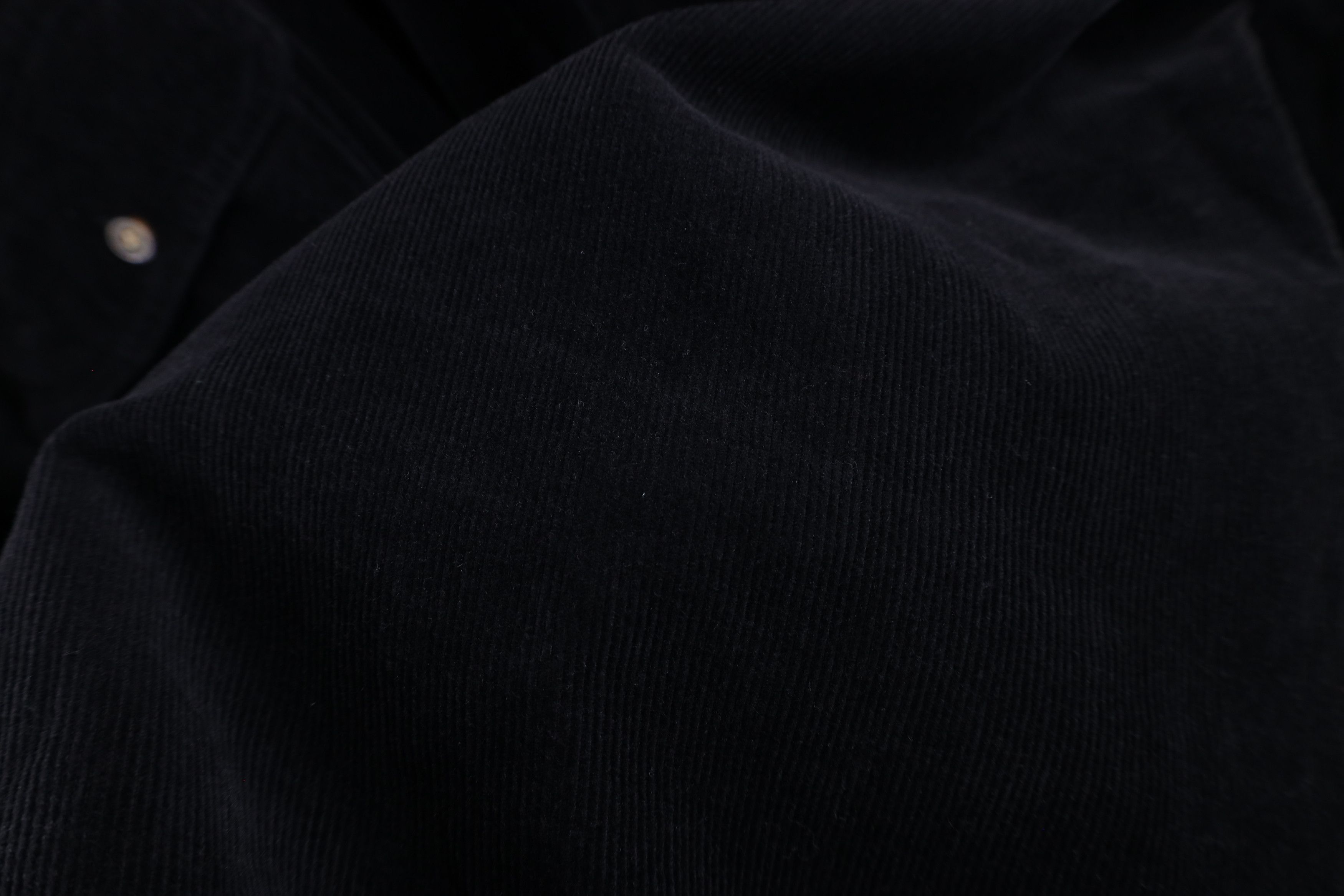 Vintage Vintage 90s Streetwear Corduroy Button Shirt Black Cotton Size US L / EU 52-54 / 3 - 4 Thumbnail