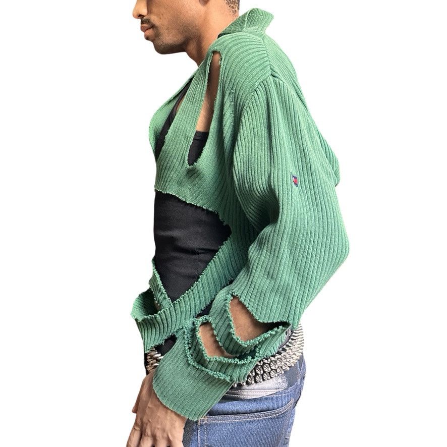 Tommy Hilfiger ASTROBOI* x Tommy Hilfiger 'Elfin' Green Ribbed Sweater - XL Size US XL / EU 56 / 4 - 2 Thumbnail