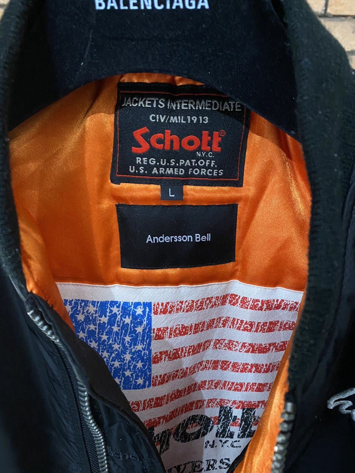 Schott SCHOTT X ANDERSSON BELL BOMBER EMBROIDERED TIGER CHINATOWN Size US L / EU 52-54 / 3 - 4 Thumbnail