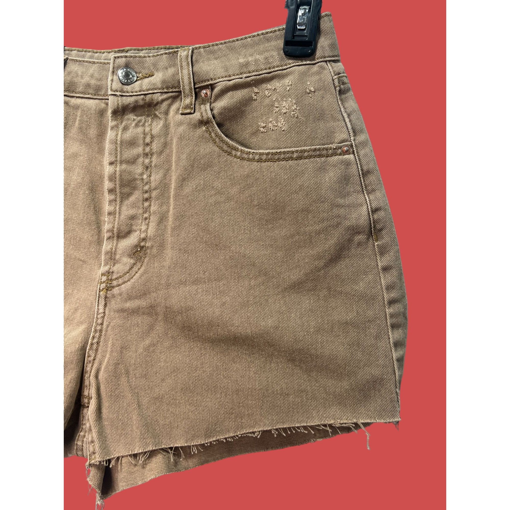 Other Wild Fable - Women's High Waisted Denim Shorts - Brown - 8 Size 30" / US 8 / IT 44 - 13 Thumbnail