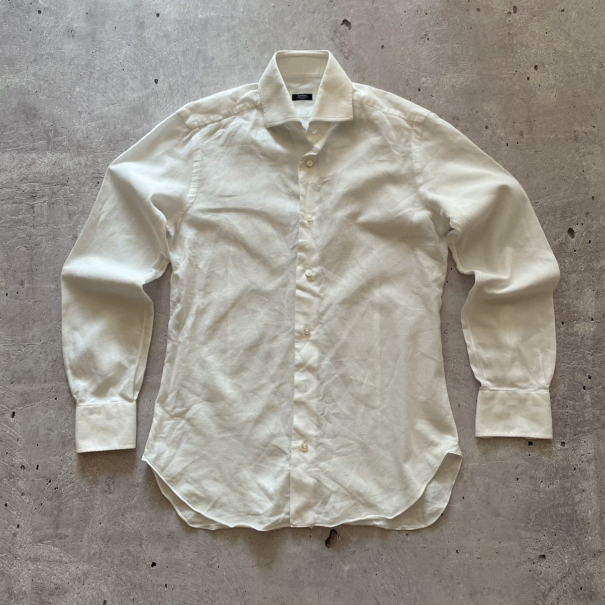 Barba Napoli Barba Napoli White Men's Buttons up Shirt Size 38 Size US M / EU 48-50 / 2 - 1 Thumbnail