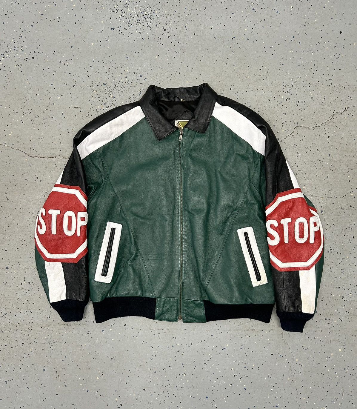 Phase buy 2 Stop Sign Leather Jacket