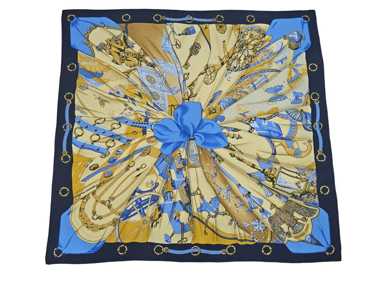 Hermes Hermes Soleil de Soie By Cathy Latham Silk Scarf Size ONE SIZE - 1 Thumbnail