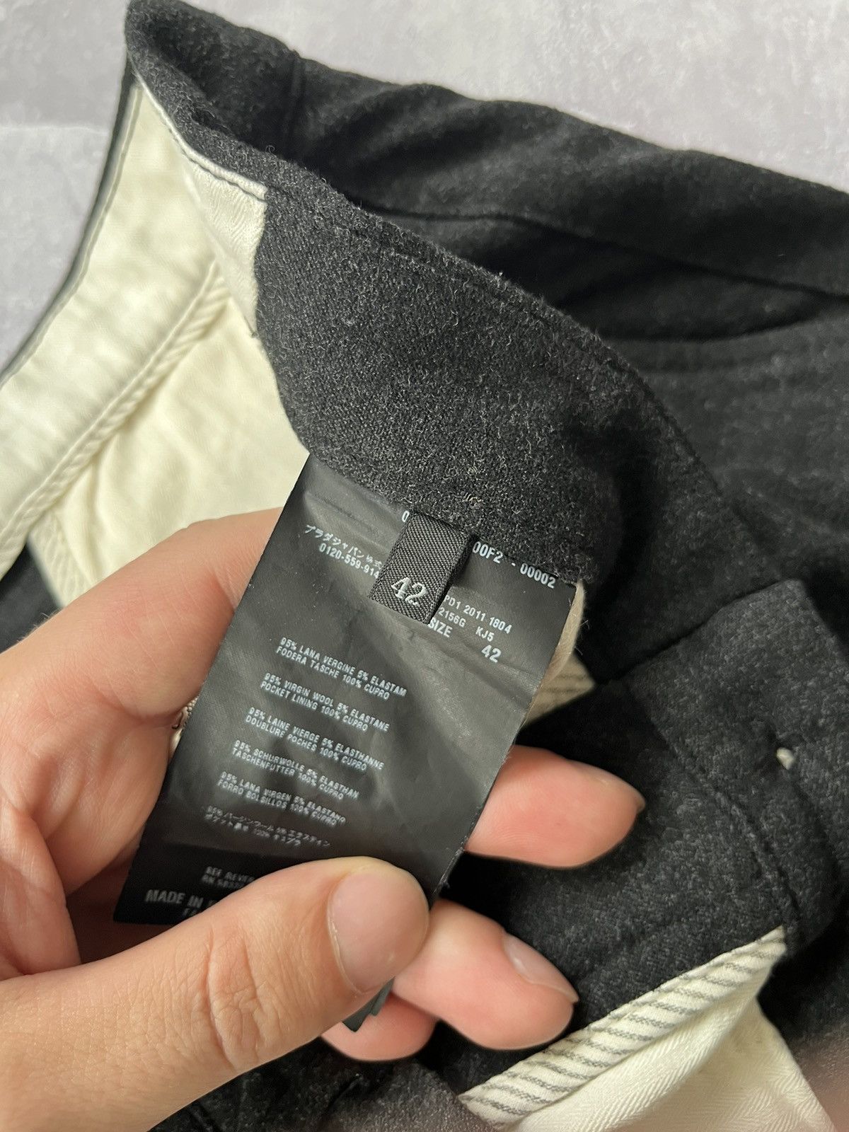 Prada Prada Women's Wool Pants Trousers Grey Size 42 Size 28" / US 6 / IT 42 - 13 Thumbnail