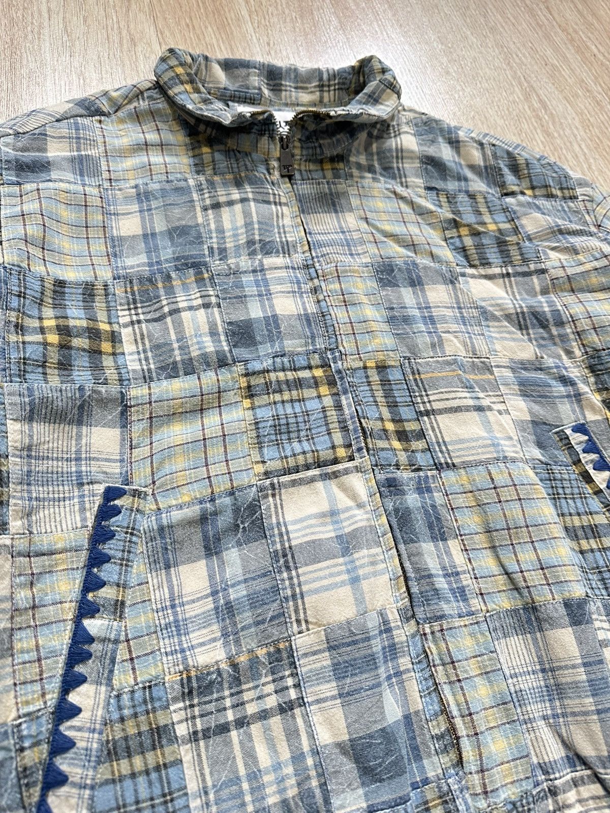 Zara Bad Bunny (Benito Antonio) x Zara Plaid Patchwork Jacket Size US M / EU 48-50 / 2 - 2 Thumbnail