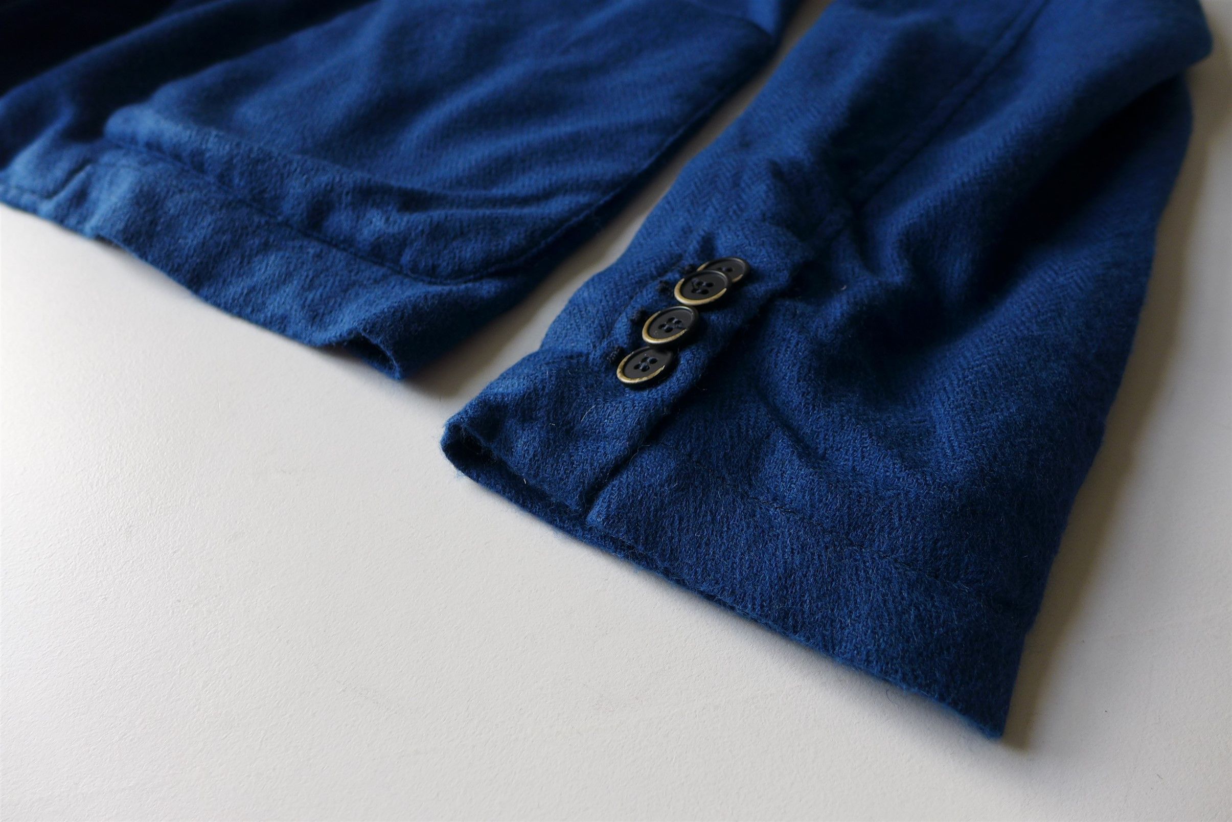 Barena Barena Taca Puno Blazer - Blue Herringbone Alpaca Size US L / EU 52-54 / 3 - 6 Thumbnail