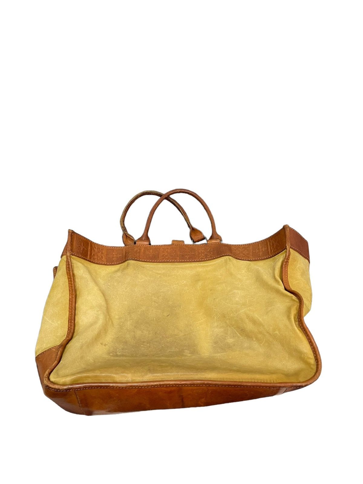 Japanese Brand Full Leather Patina Vtg Old by New Japan Tote Bag 1🟩 Size ONE SIZE - 6 Thumbnail