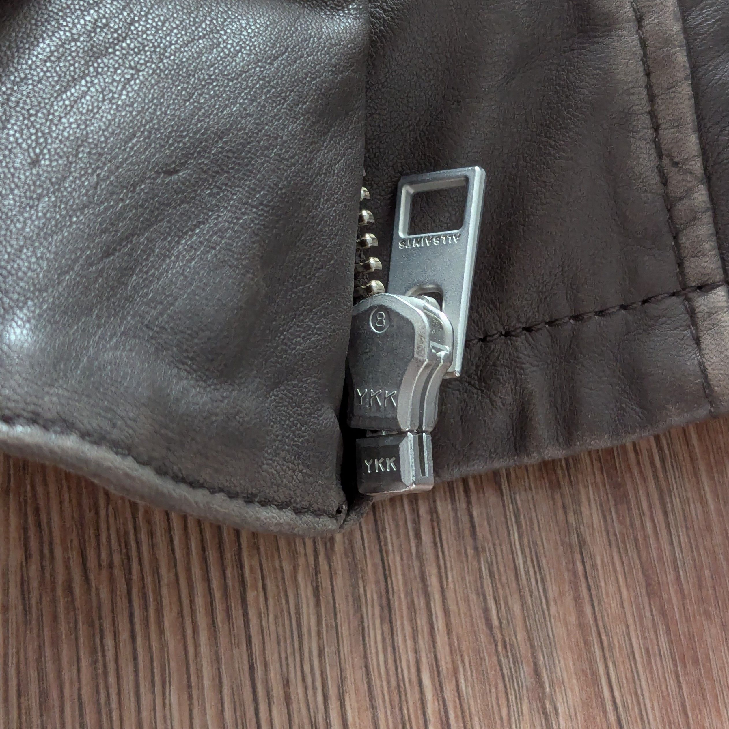 Allsaints ALLSAINTS Cropped Cargo Biker Leather Jacket With Scuffs Size M / US 6-8 / IT 42-44 - 11 Thumbnail